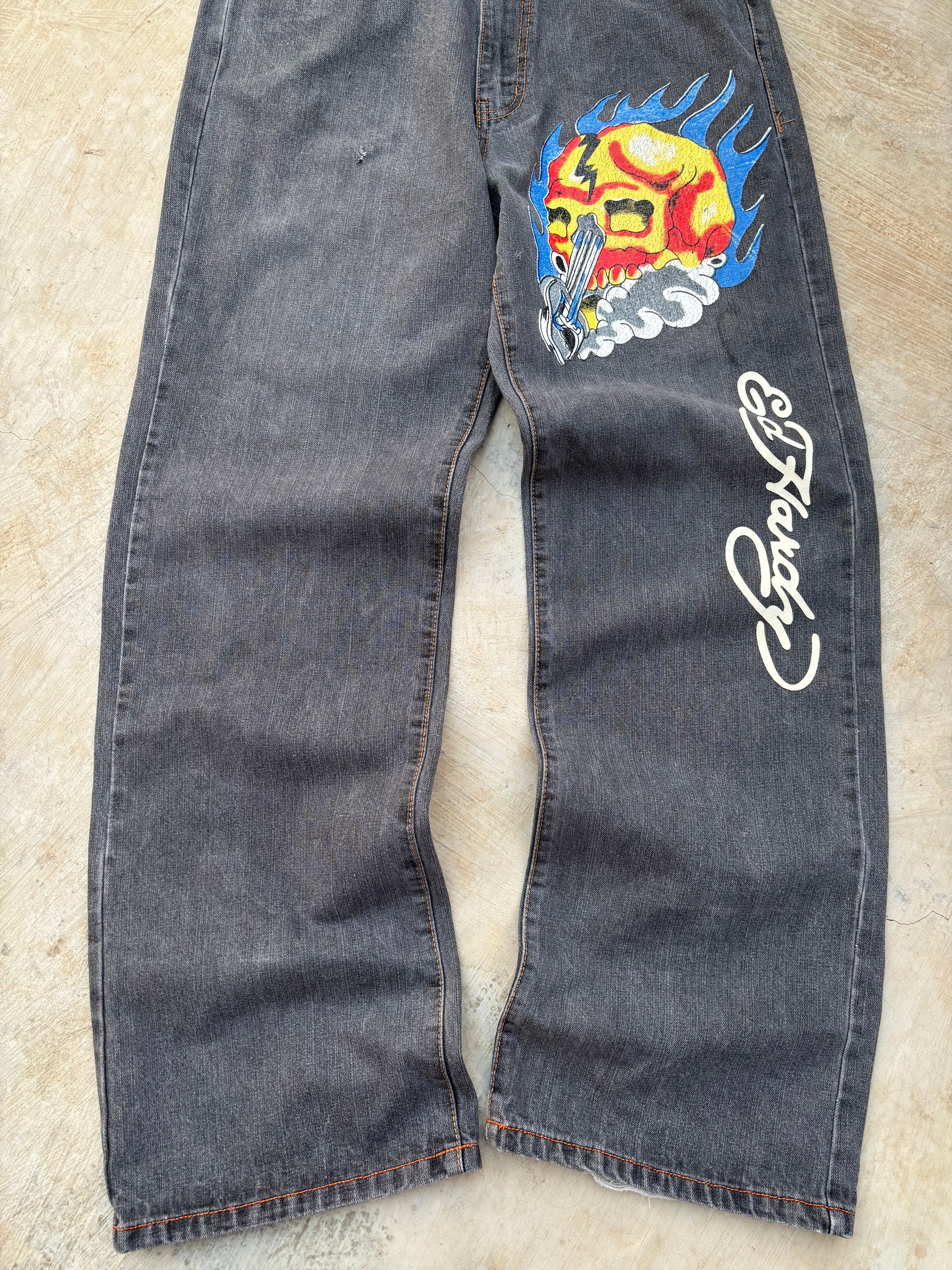 Vintage 00s Edhardy Y2K Pant Spellout 36