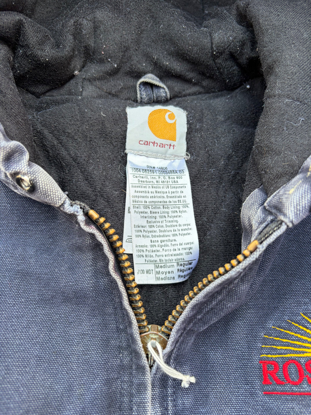 Vintage 00s Faded Carhartt Active Jacket J130 MDT M