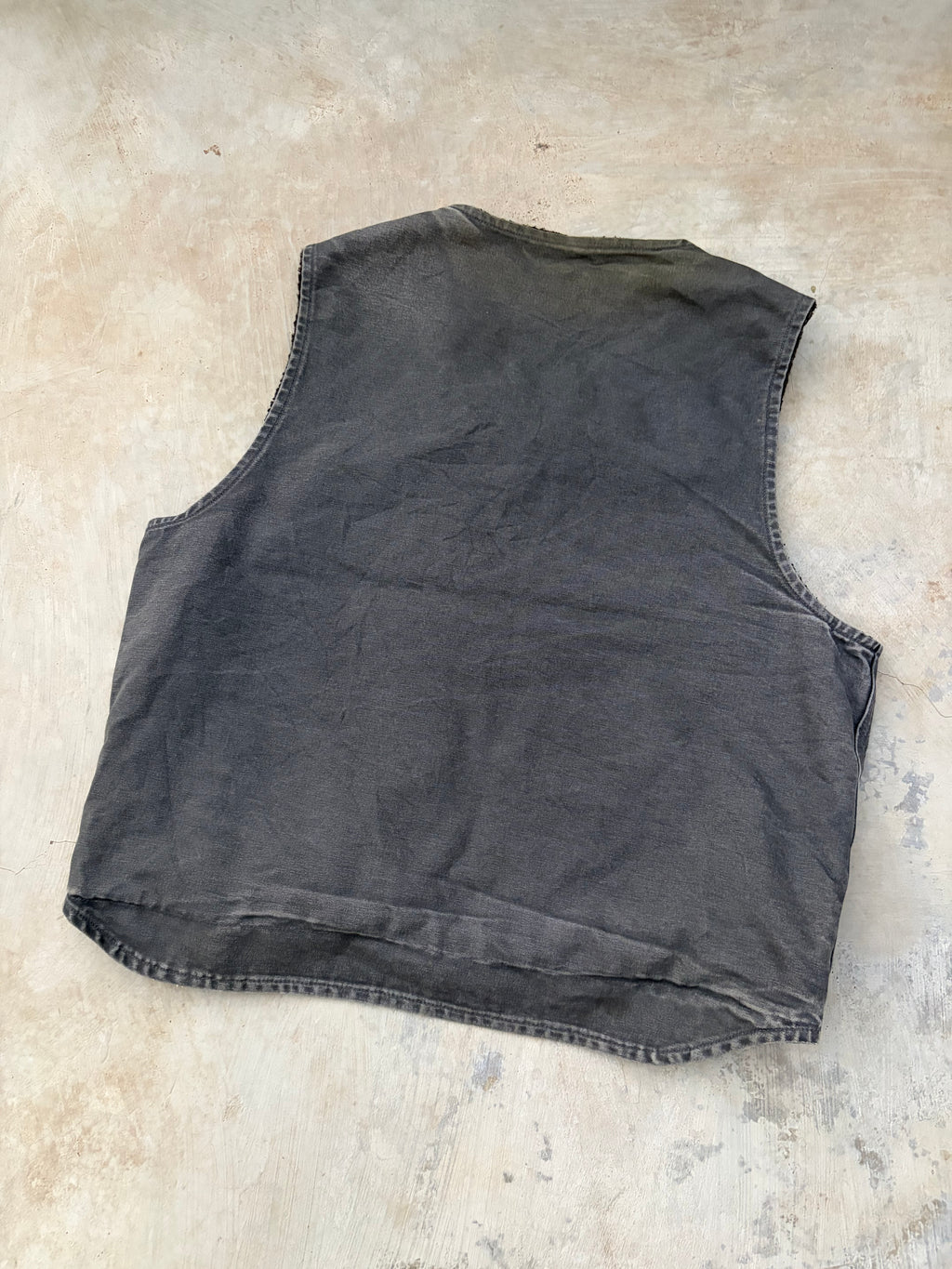 Vintage Carhartt Sherpa-Lined Duck Canvas Vest GVL L/XL