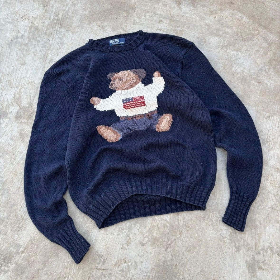 Vintage 90s Polo Kanye West Ralph Lauren Knitwear L