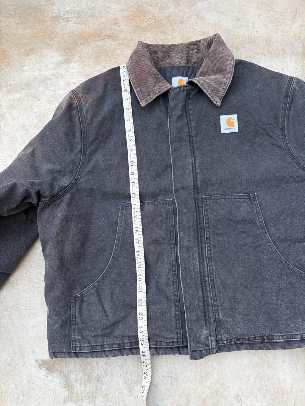 Vintage 00s Carhartt Crop Arctic Jacket Faded Black L/XL