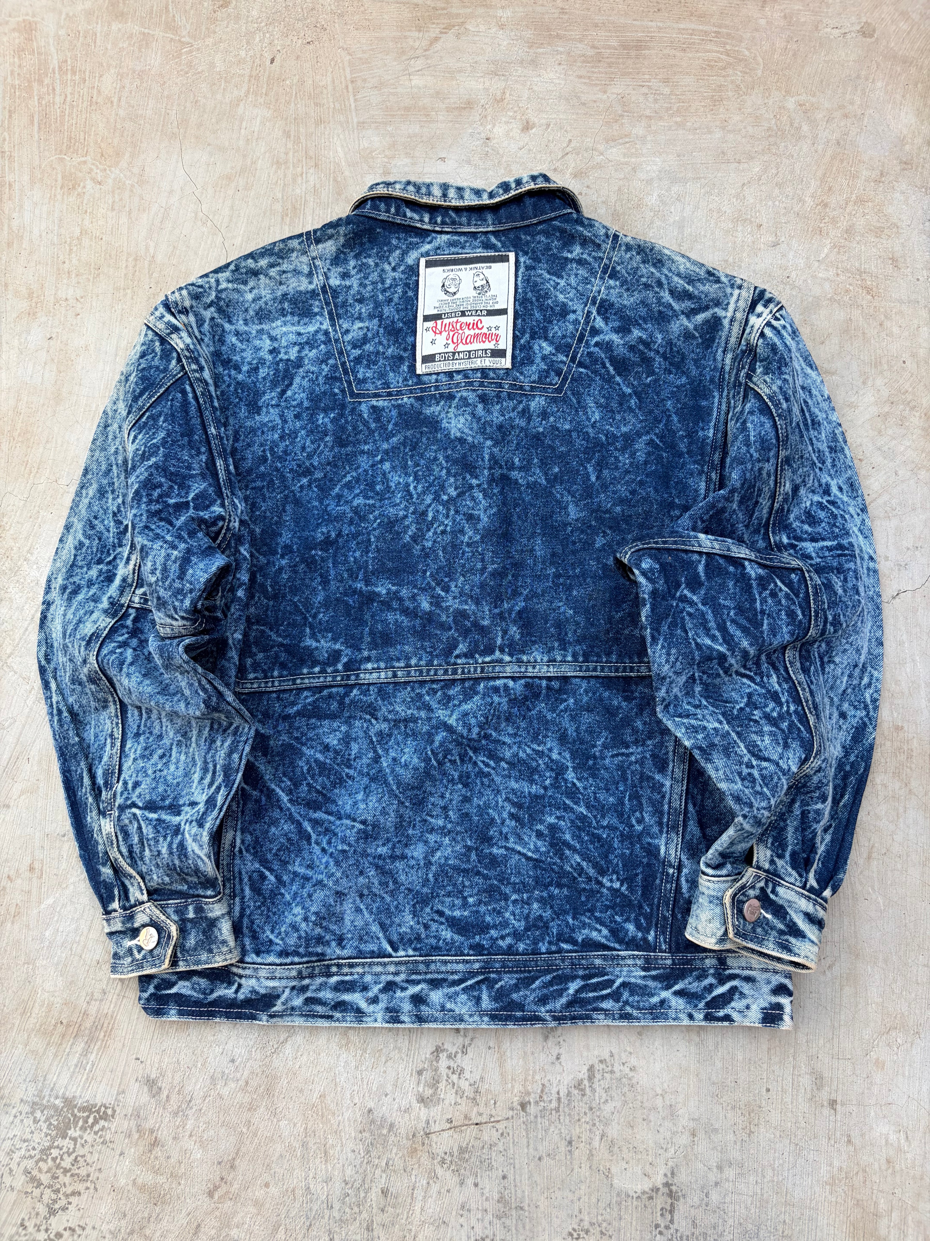 Vintage 80s Hysteric Glamour Y2K Punk Denim Trucker M
