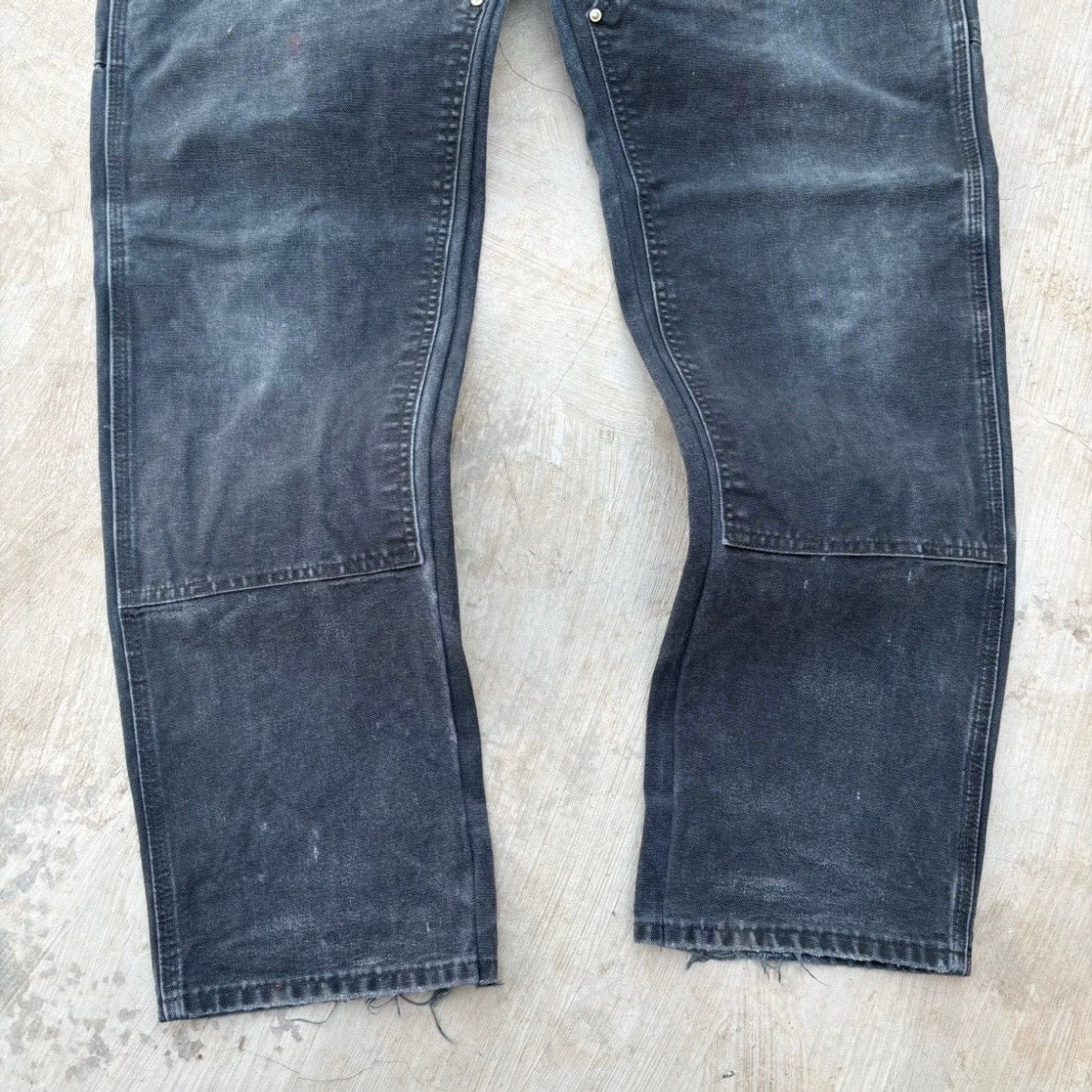 Vintage 00s Carhartt Double Knee Pant B01 BLK 38