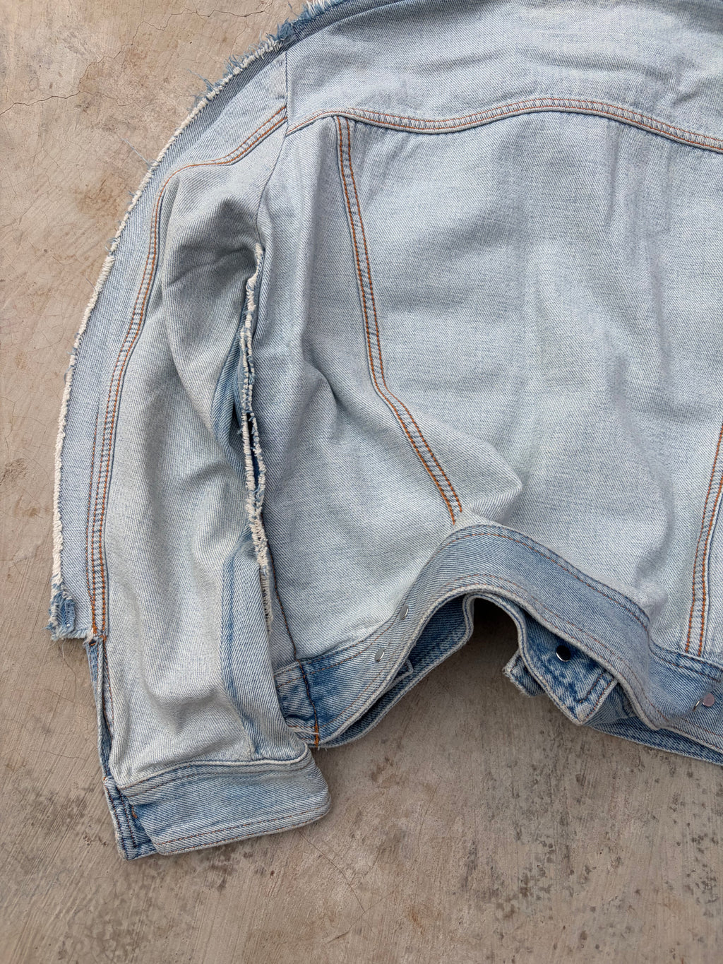 SS2017 Maison Margiela Two Tone Denim Jacket S