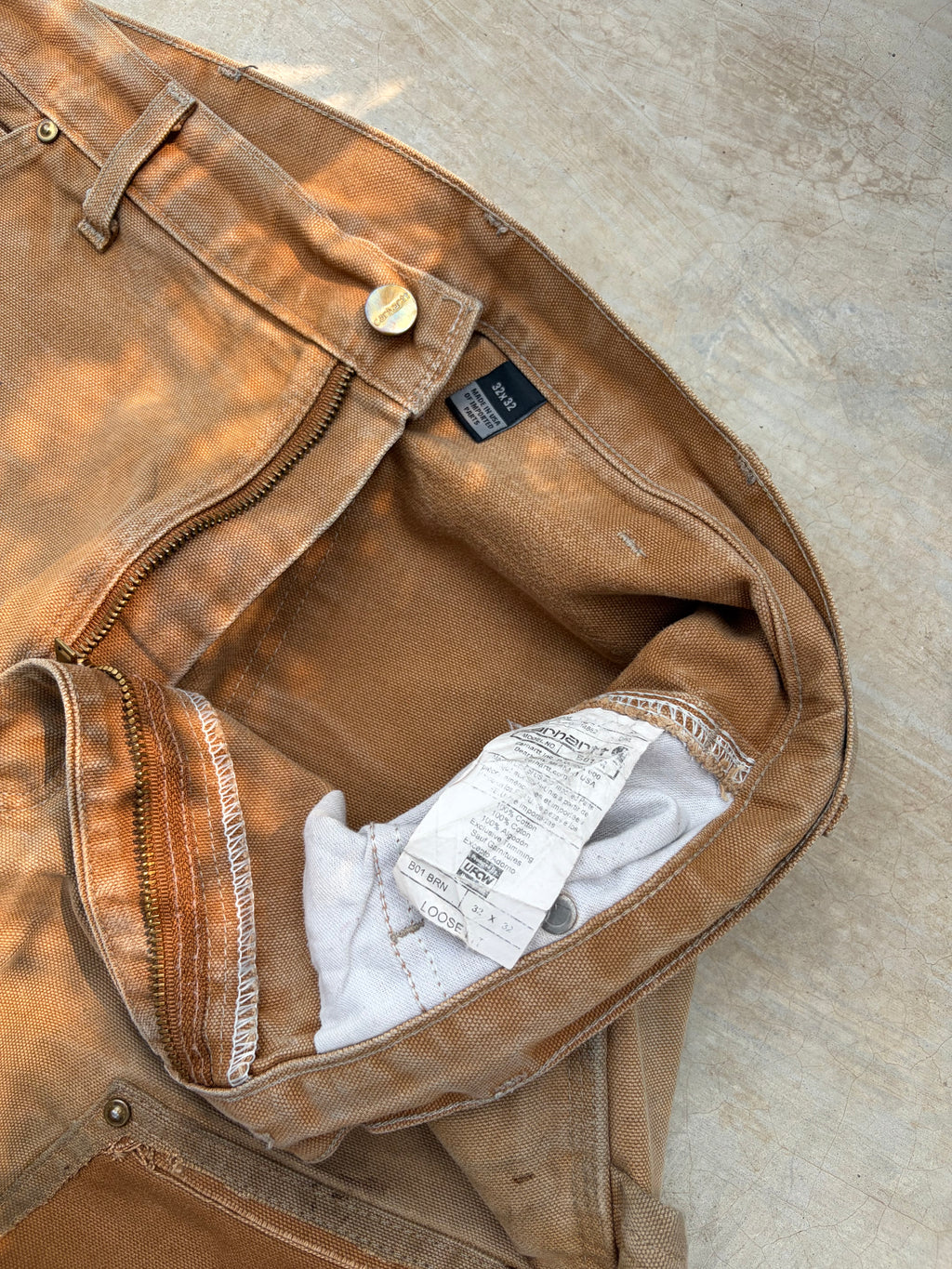 Vintage Sunfaded 1 pannel Carhartt Double Knee 32