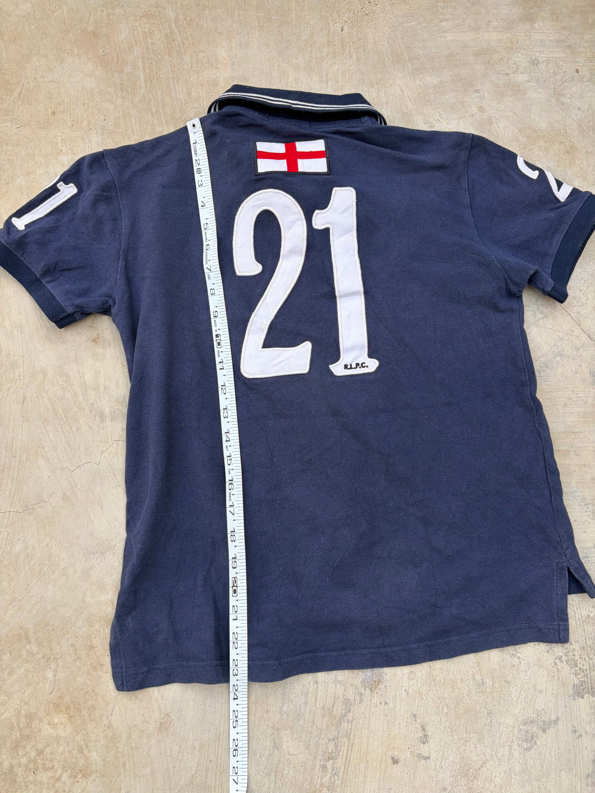 Vintage Polo Ralph Lauren England 21 Big Pony Polo Shirt S