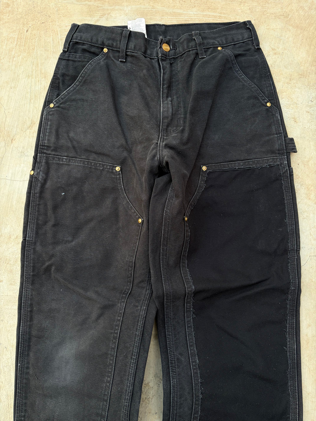 Vintage 00s Carhartt Double Knee Pant Black Faded 31