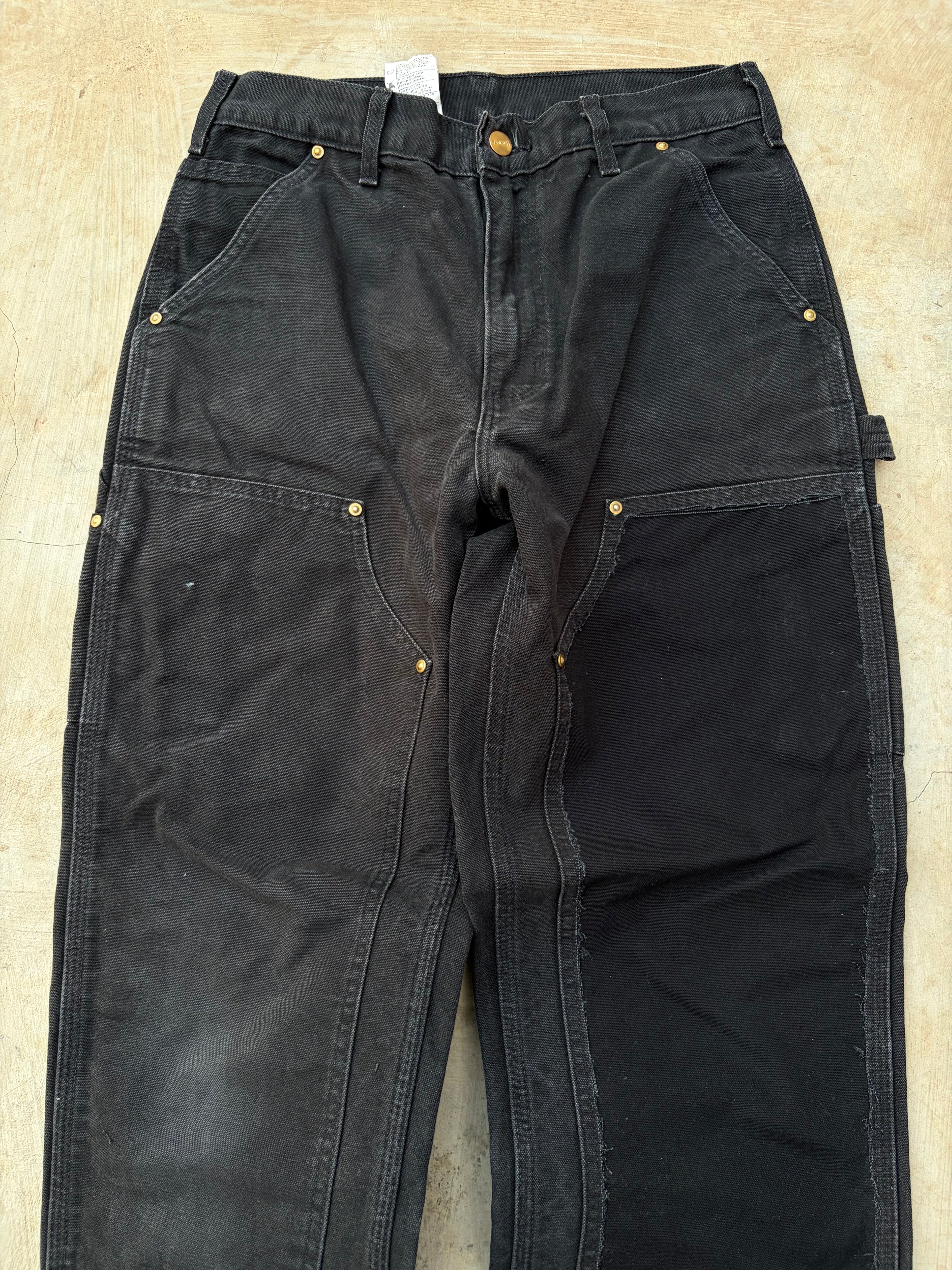 Vintage 00s Carhartt Double Knee Pant Black Faded 31