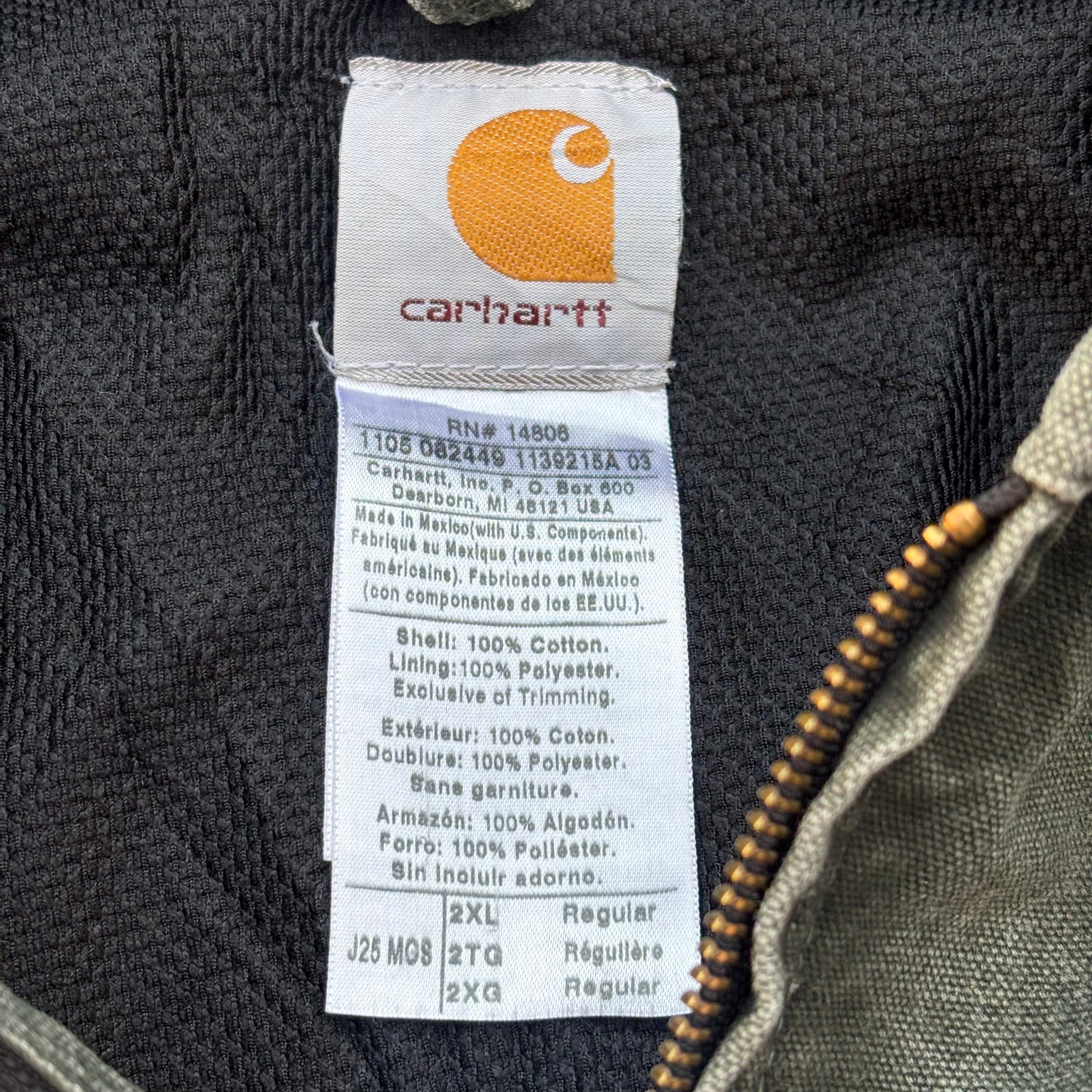 Vintage 00s Carhartt Active J25 Mos XL