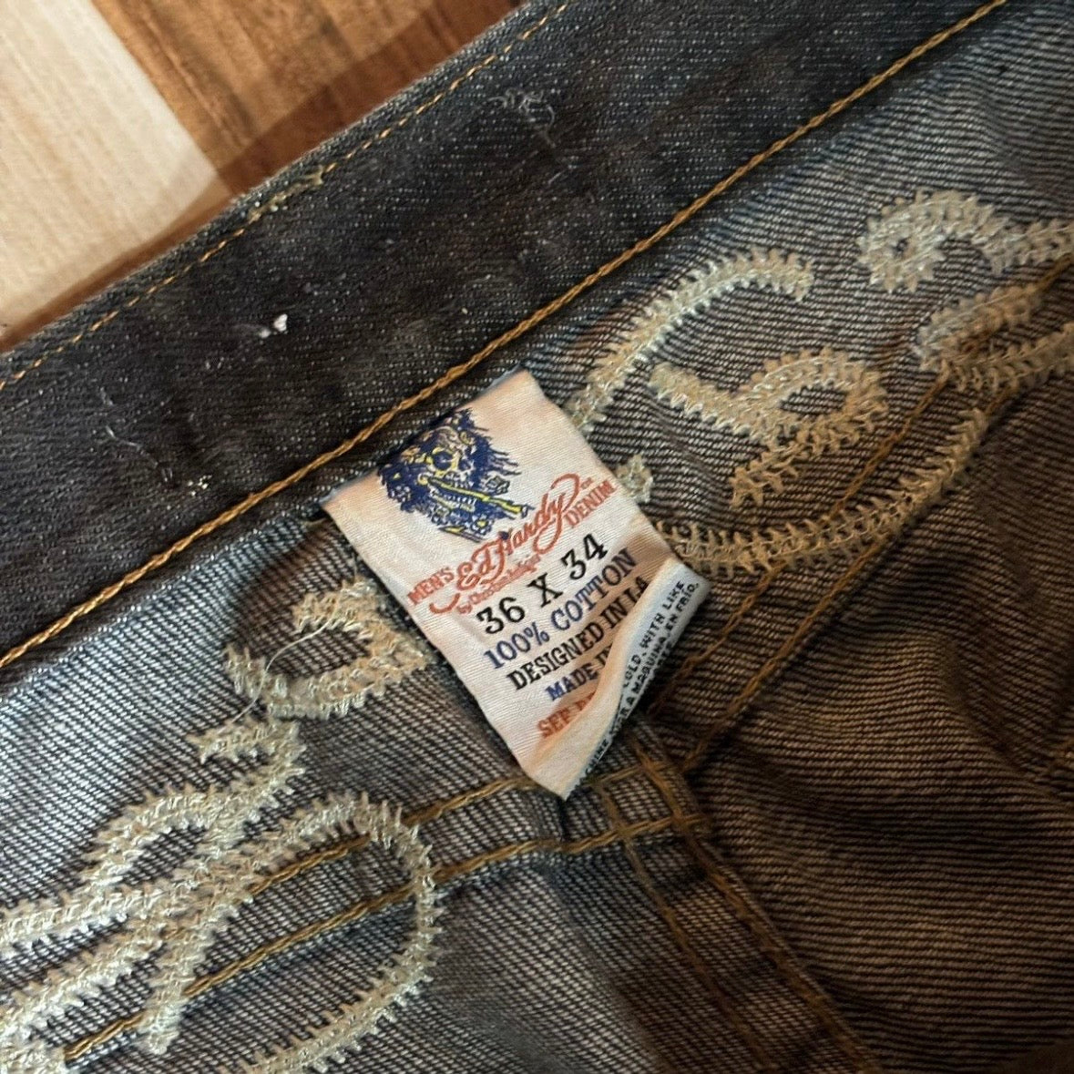 Vintage Edhardy Y2K Skull Pant 36