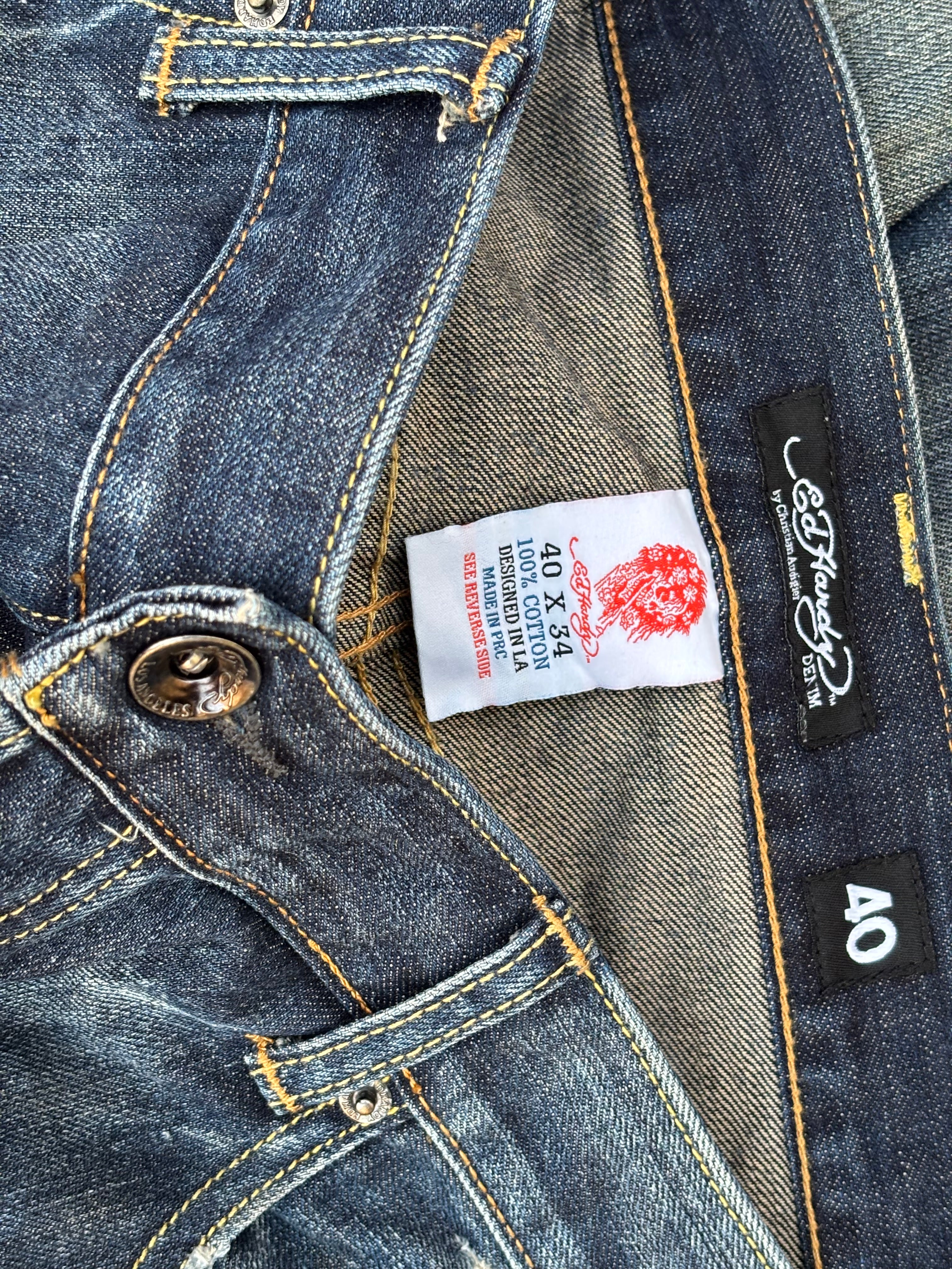 Vintage 00s Edhardy Y2K Spellout Pant 40