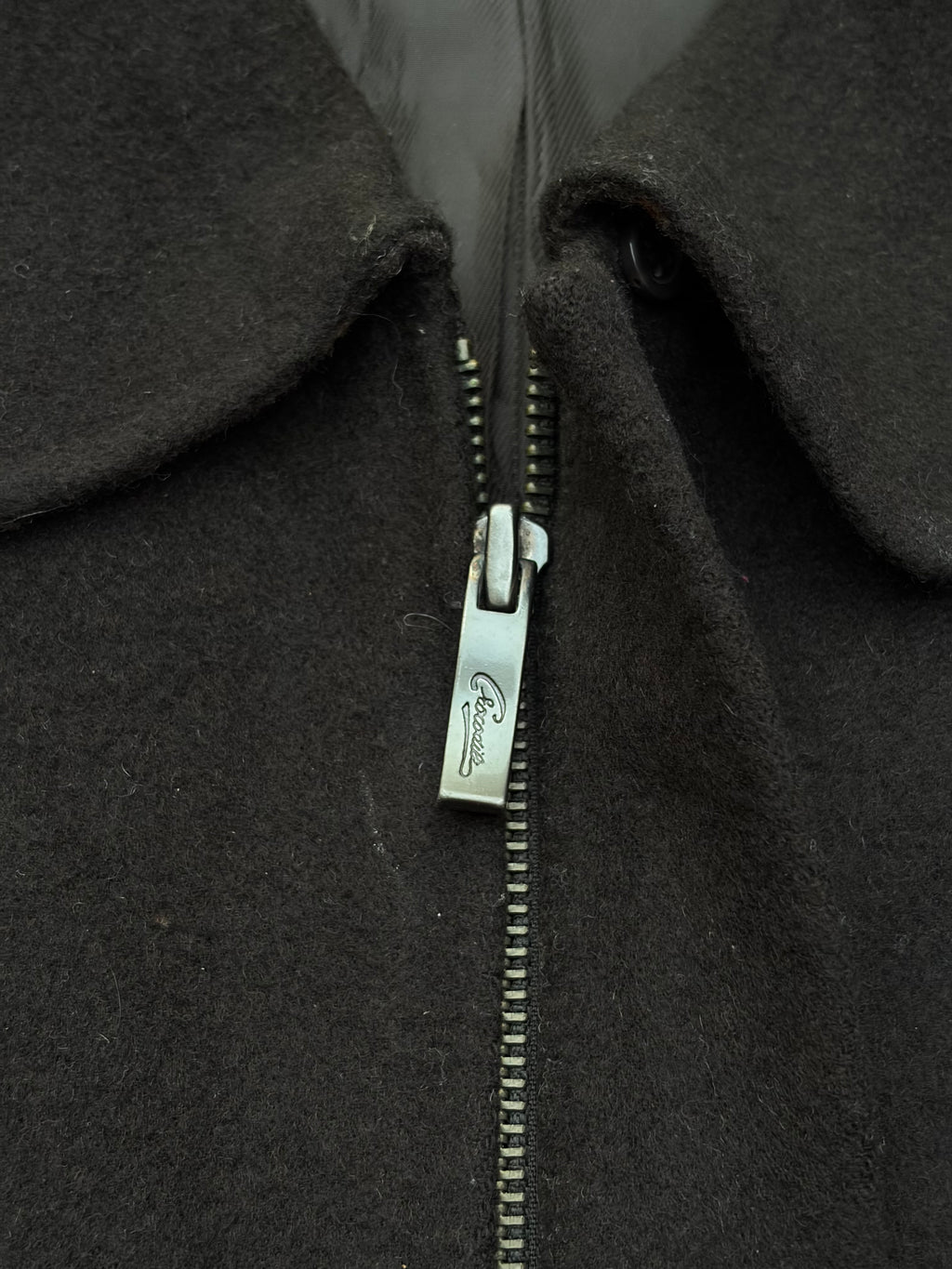 Vintage 90s Crocodile Woolen Zip Jacket XL