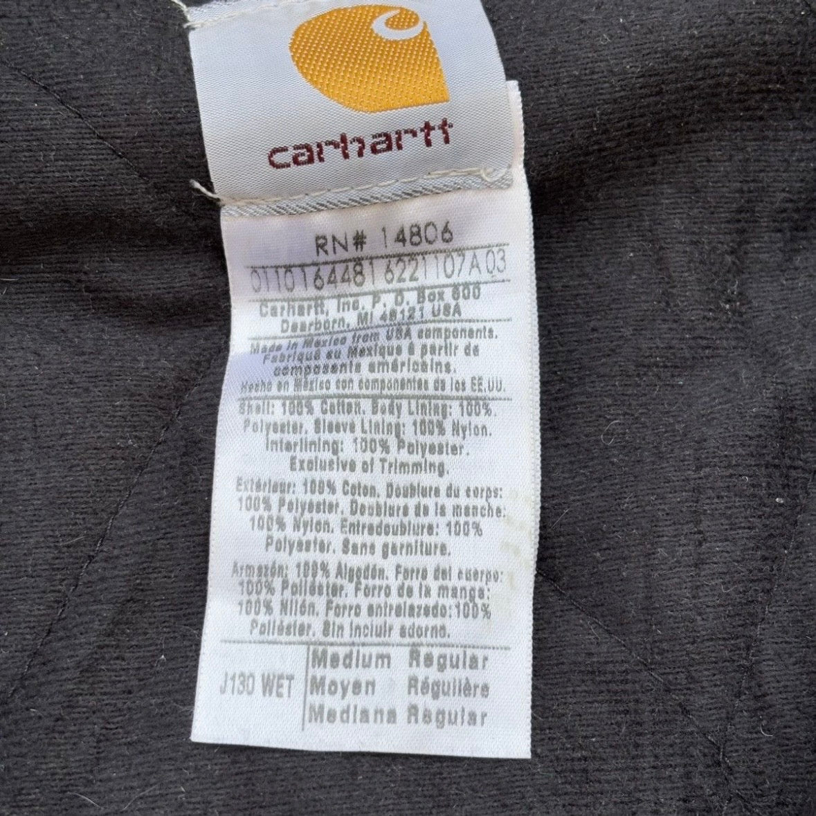 Vintage Carhartt Active Jacket WET M