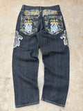 Vintage 00s Crown Holder Y2K Jeans 34