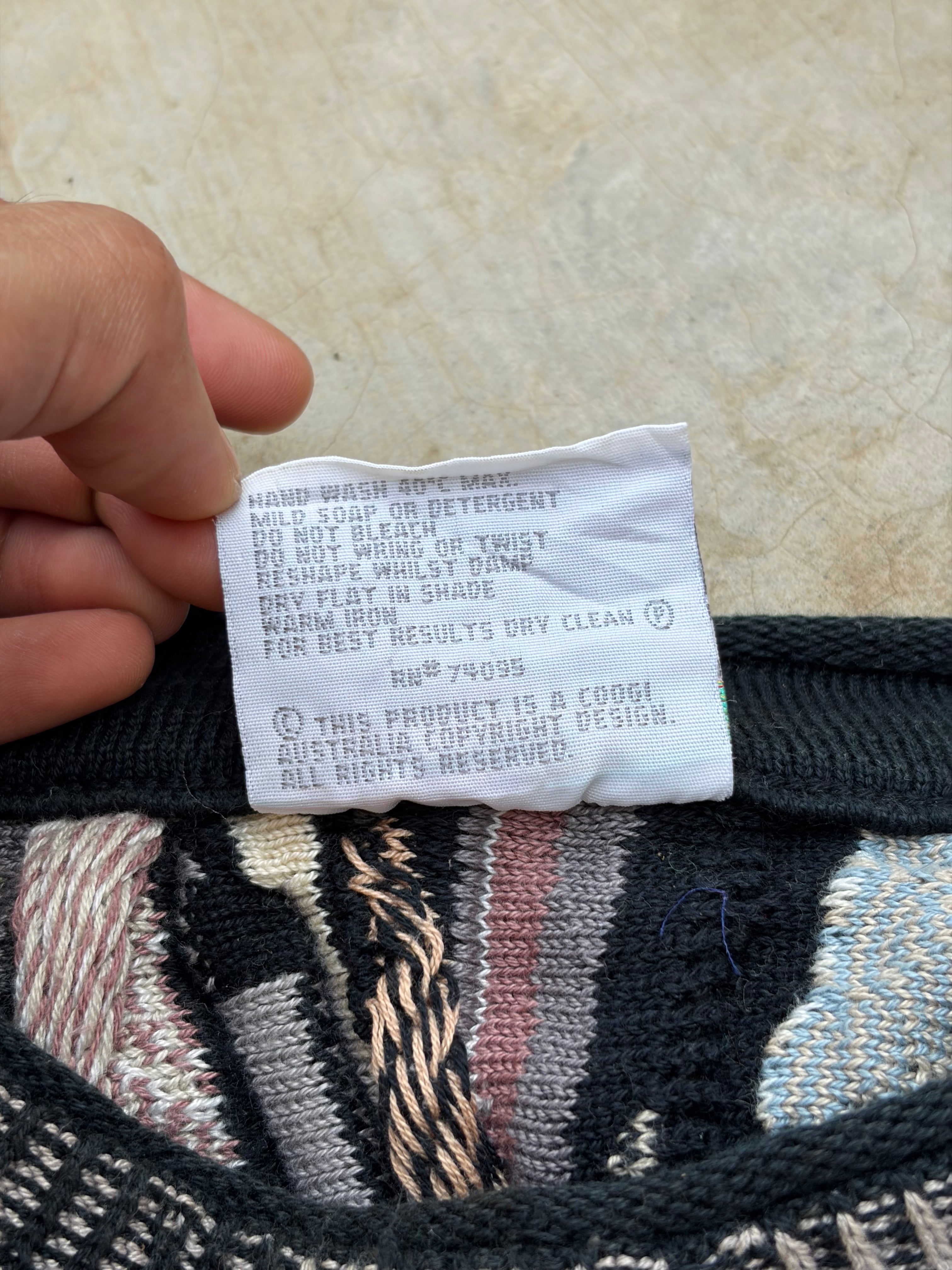 Vintage 90s Coogi 3D Knit Sweater L