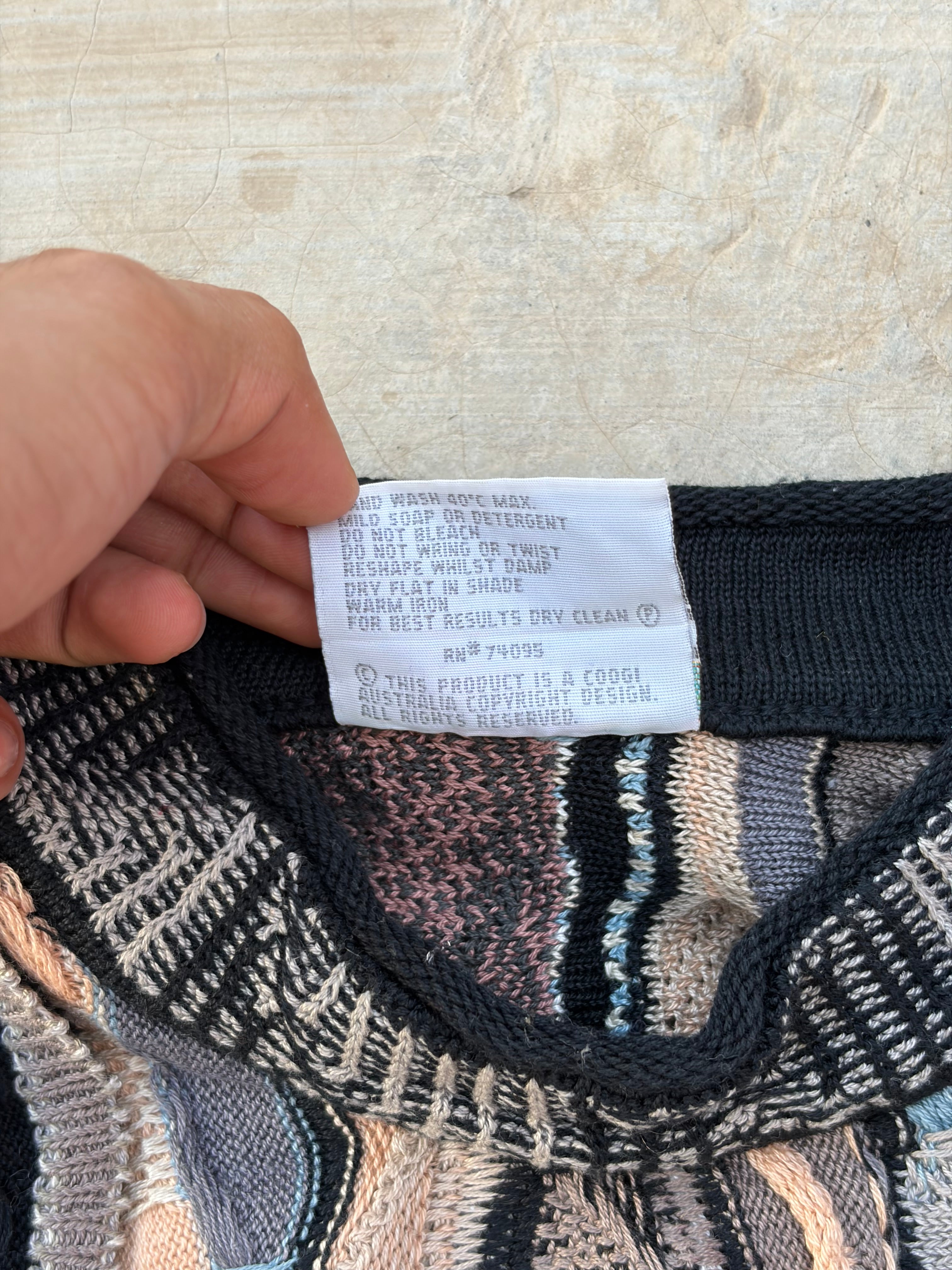 Vintage 90s COOGI Australia 3D Mercerised Cotton Knit Sweater M/L