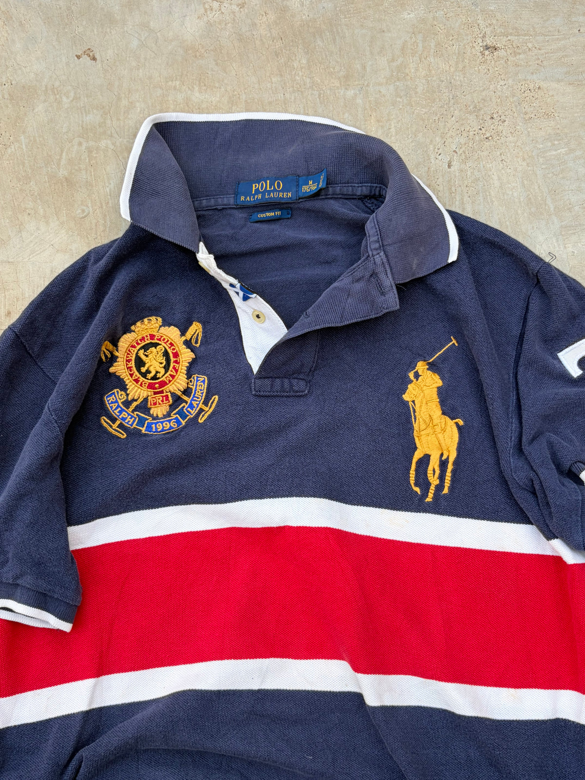 Vintage Polo Ralph Lauren Big Pony Rugby Polo Shirt M