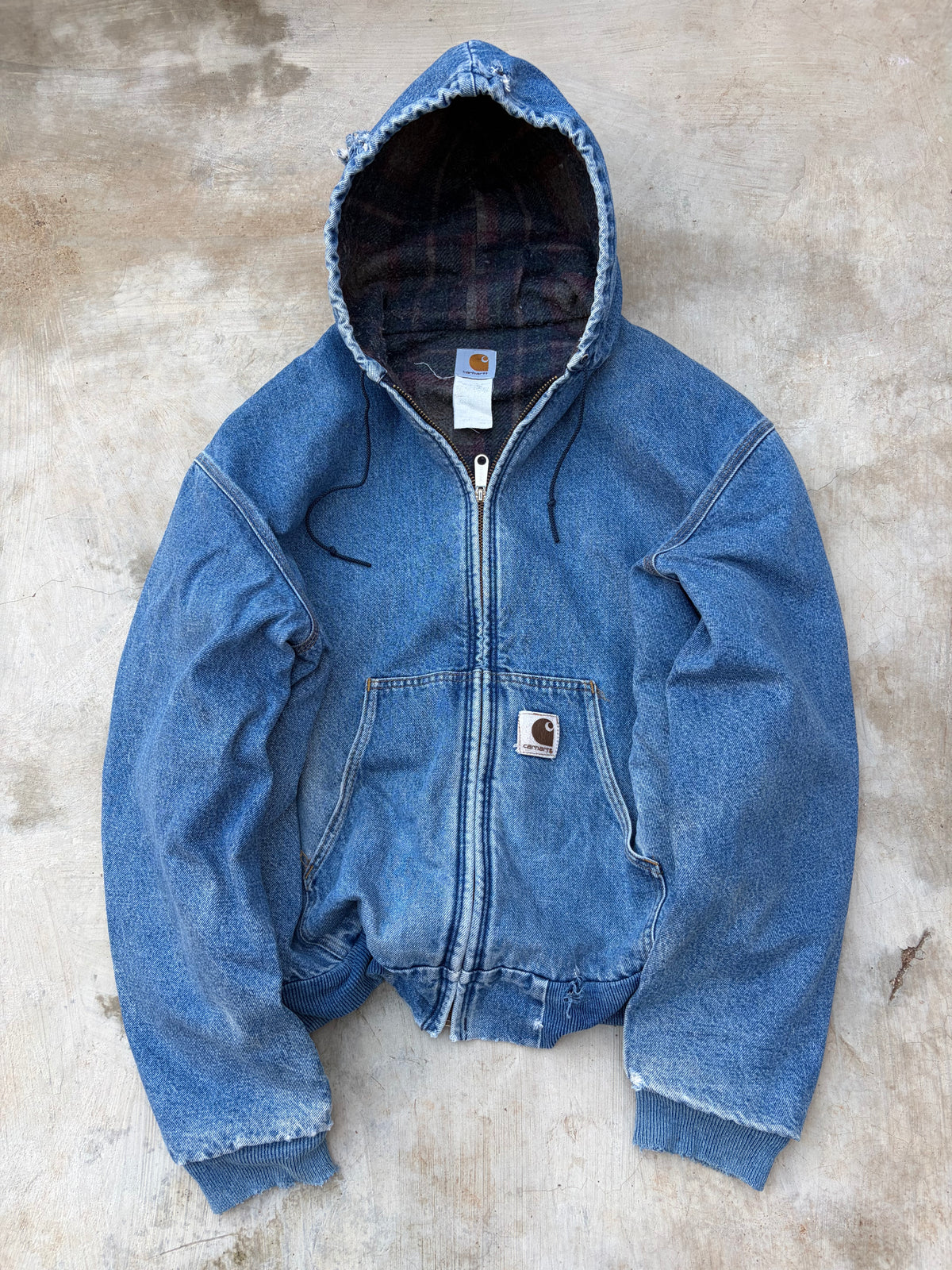 Vintage 90s Carhartt Denim Active Jacket A$AP Rocky Edition L/XL