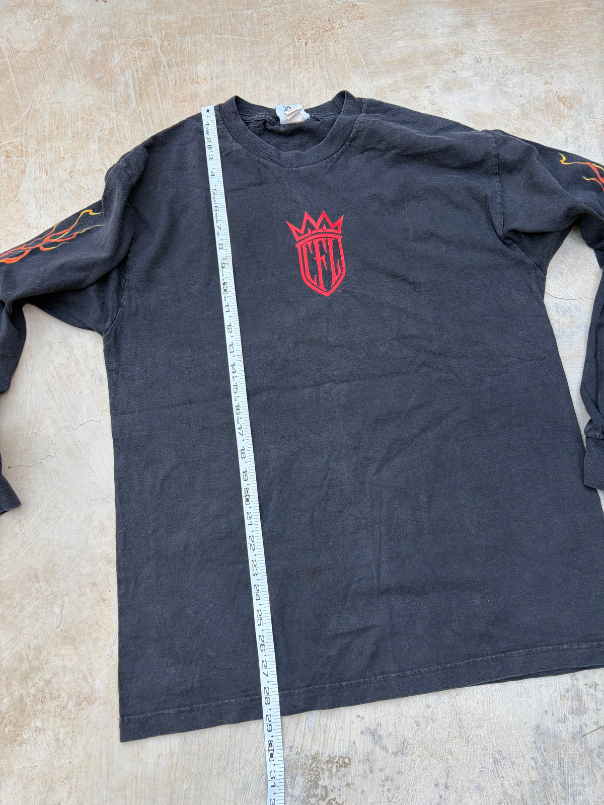 Vintage 00s West Coast Choppers Long Sleeve – Flame Skull M/L