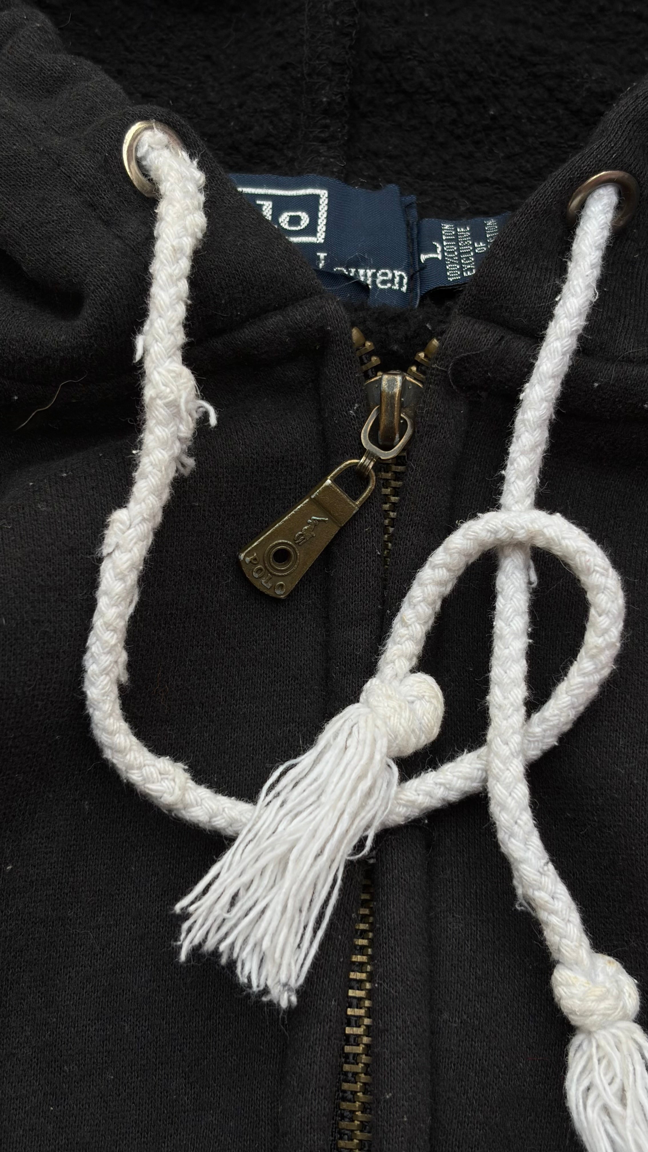 Vintage 90s Polo Ralph Lauren Zip Hoodie M
