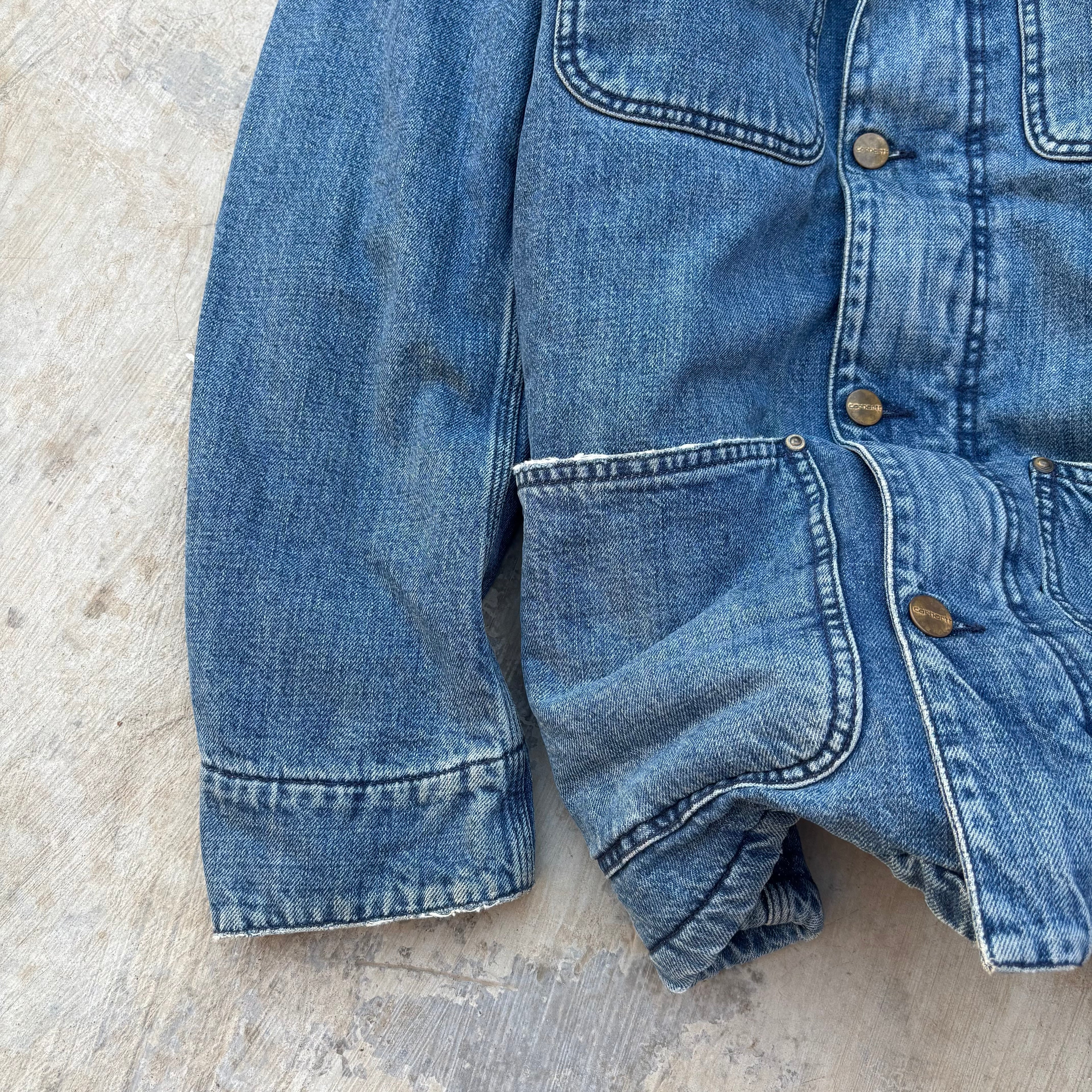 Carhartt Phoenix Coat Denim Sherpa Jacket M