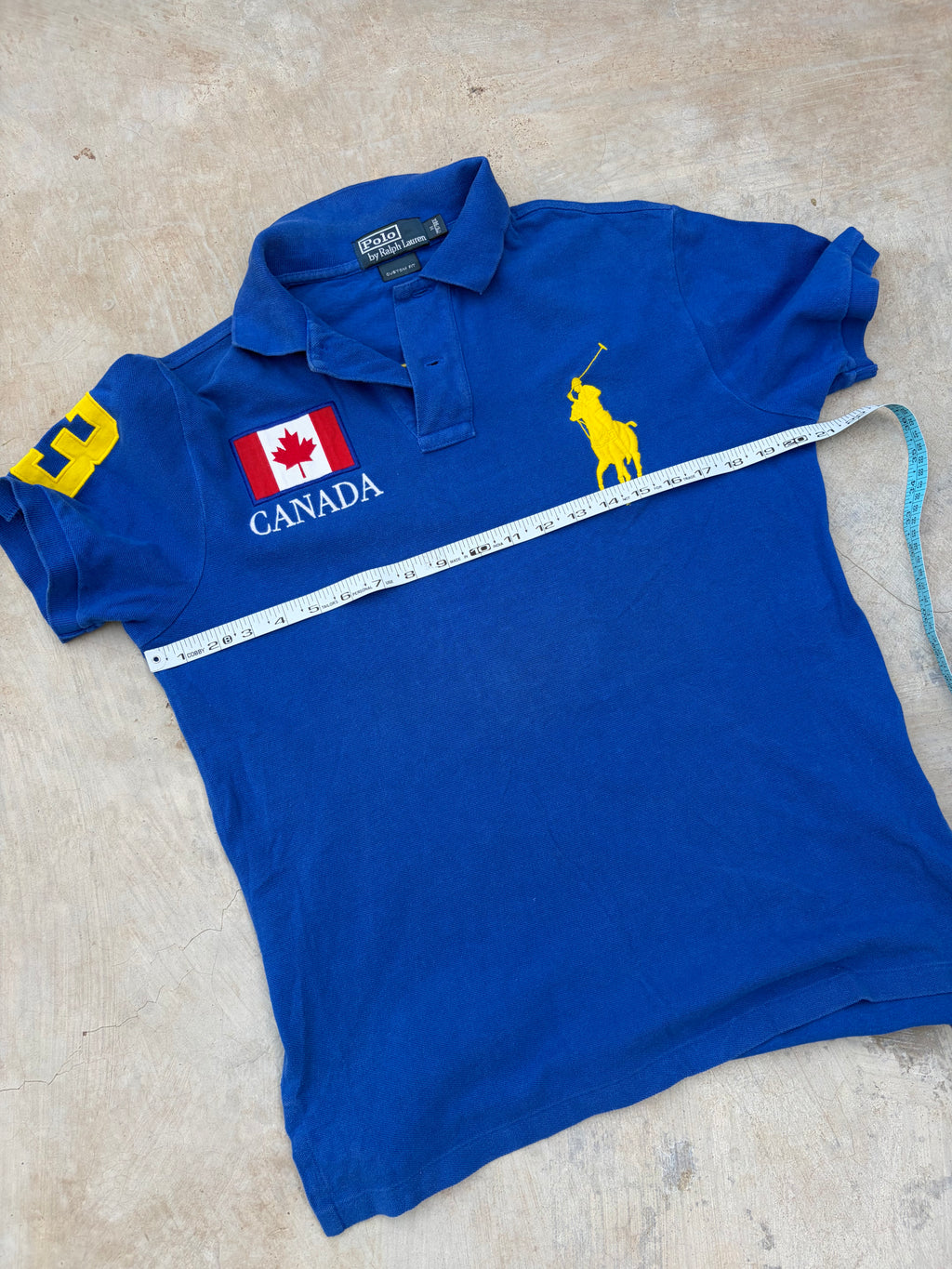 Vintage Polo Ralph Lauren Canada Big Pony Polo Shirt M