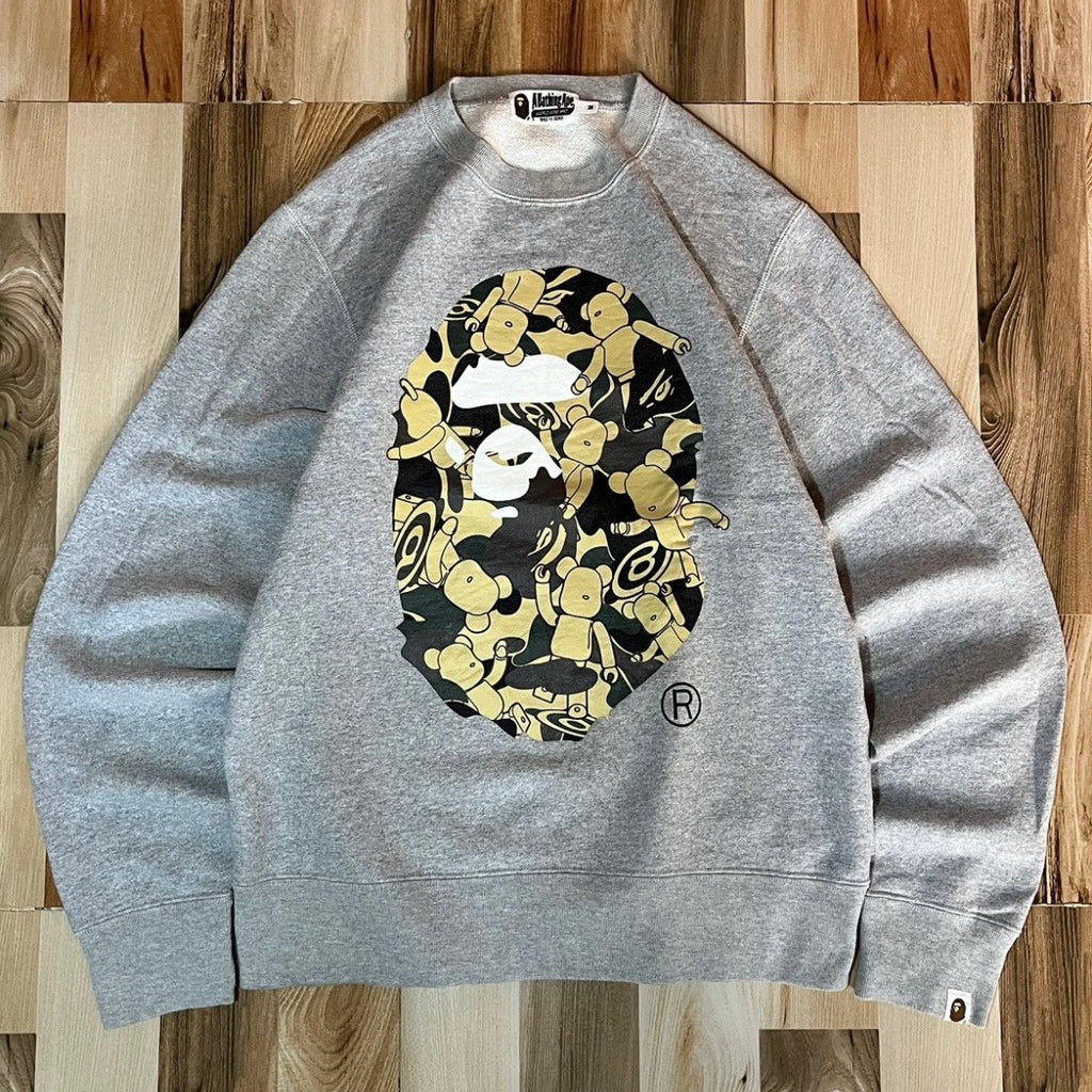 Bape x Medicom Big ape head Crewneck M