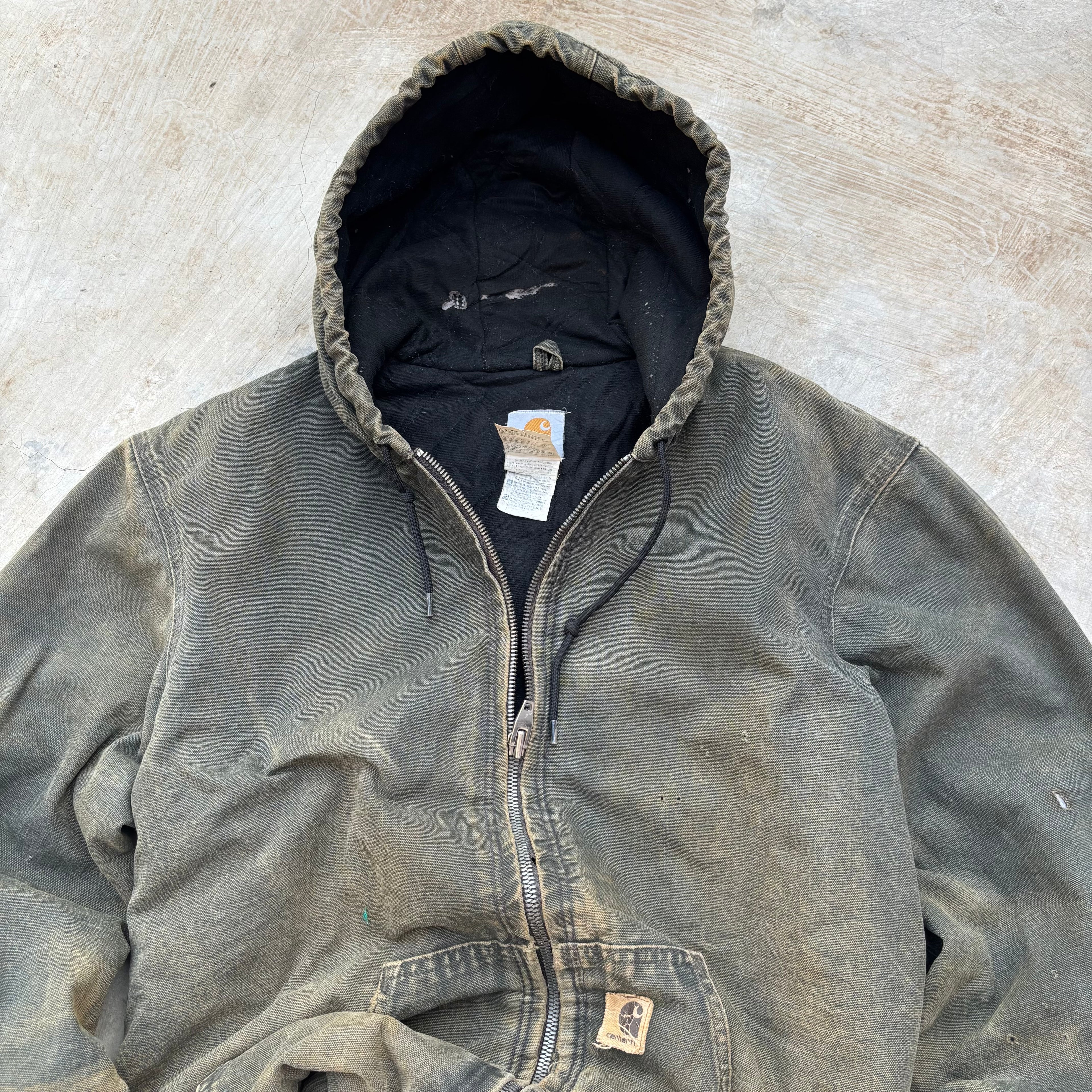 Vintage 00s Thrashed Sunfaded Carhartt Active Jacket Mos M