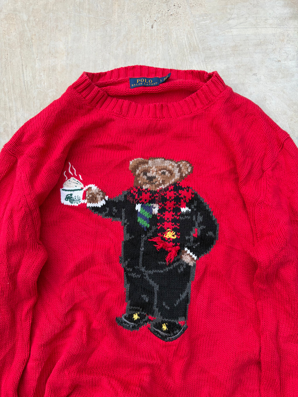 Vintage Polo Ralph Lauren Polo Bear Sweater M