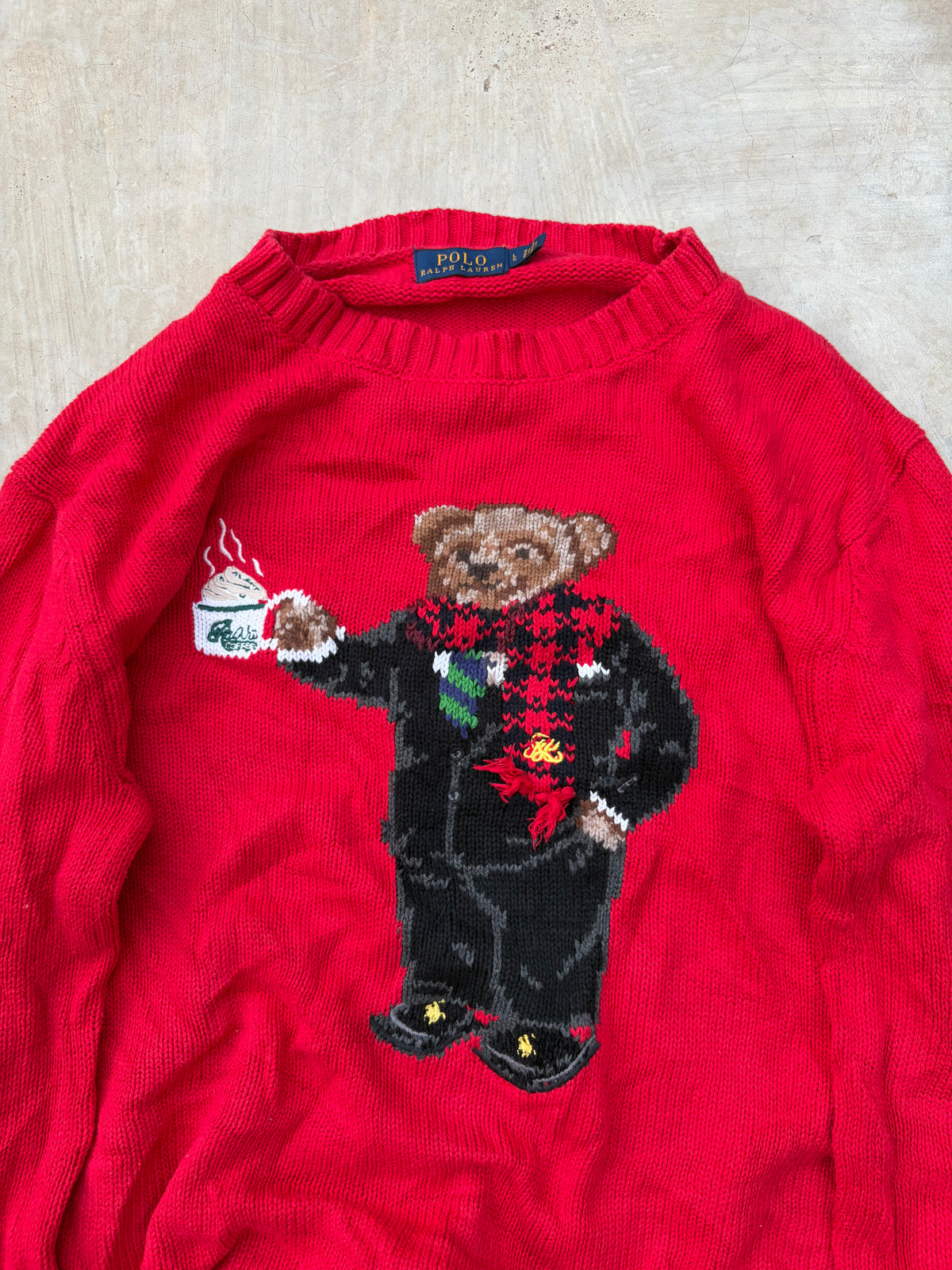 Vintage Polo Ralph Lauren Polo Bear Sweater M