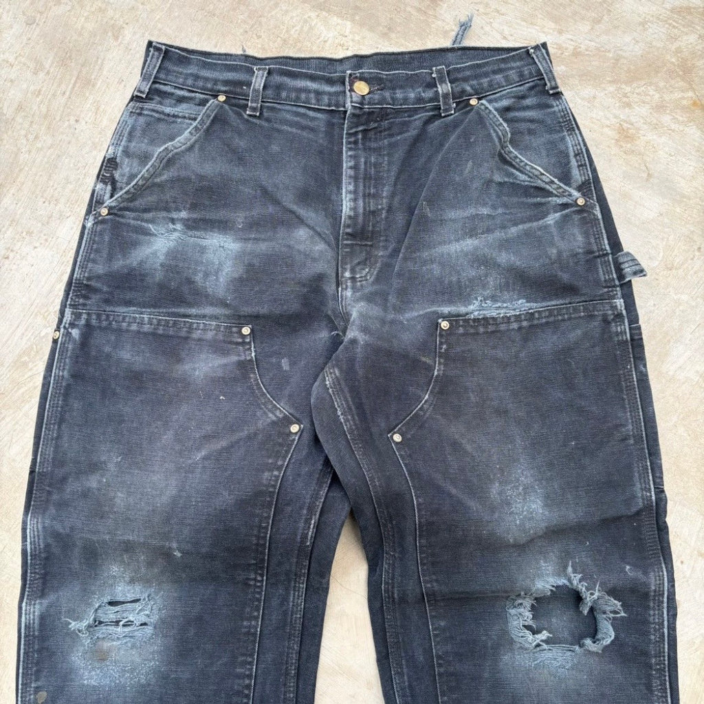 Vintage 00s Carhartt Double Knee B01 BLK 34