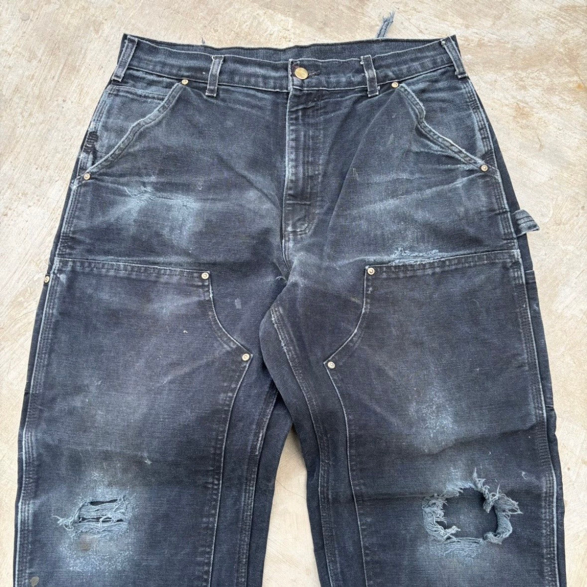 Vintage 00s Carhartt Double Knee B01 BLK 34