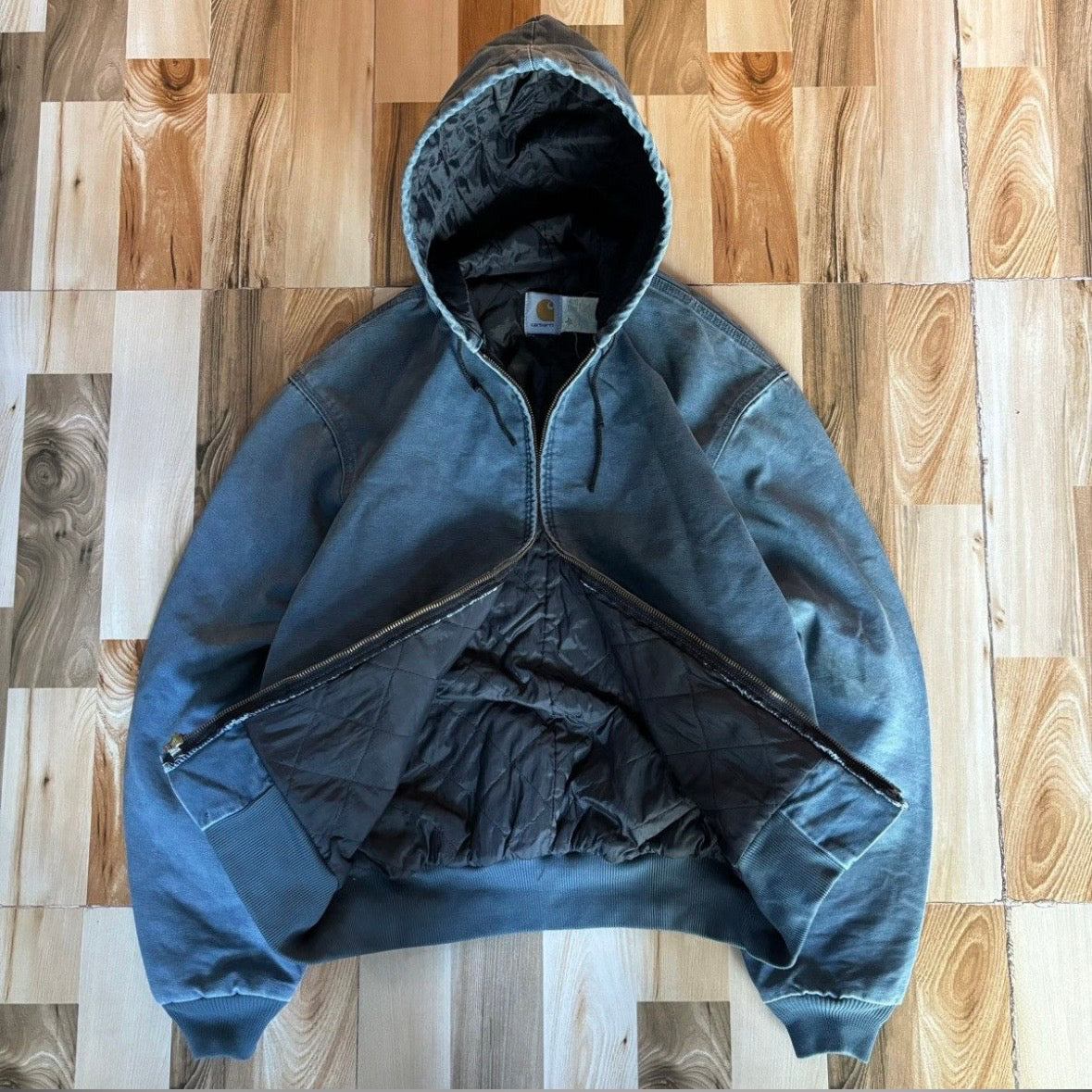 Vintage 90s Faded Carhartt Active Jacket HTG L