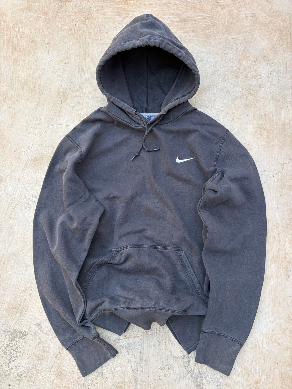 00s Vintage Nike embroidered small swoosh Hoodie L