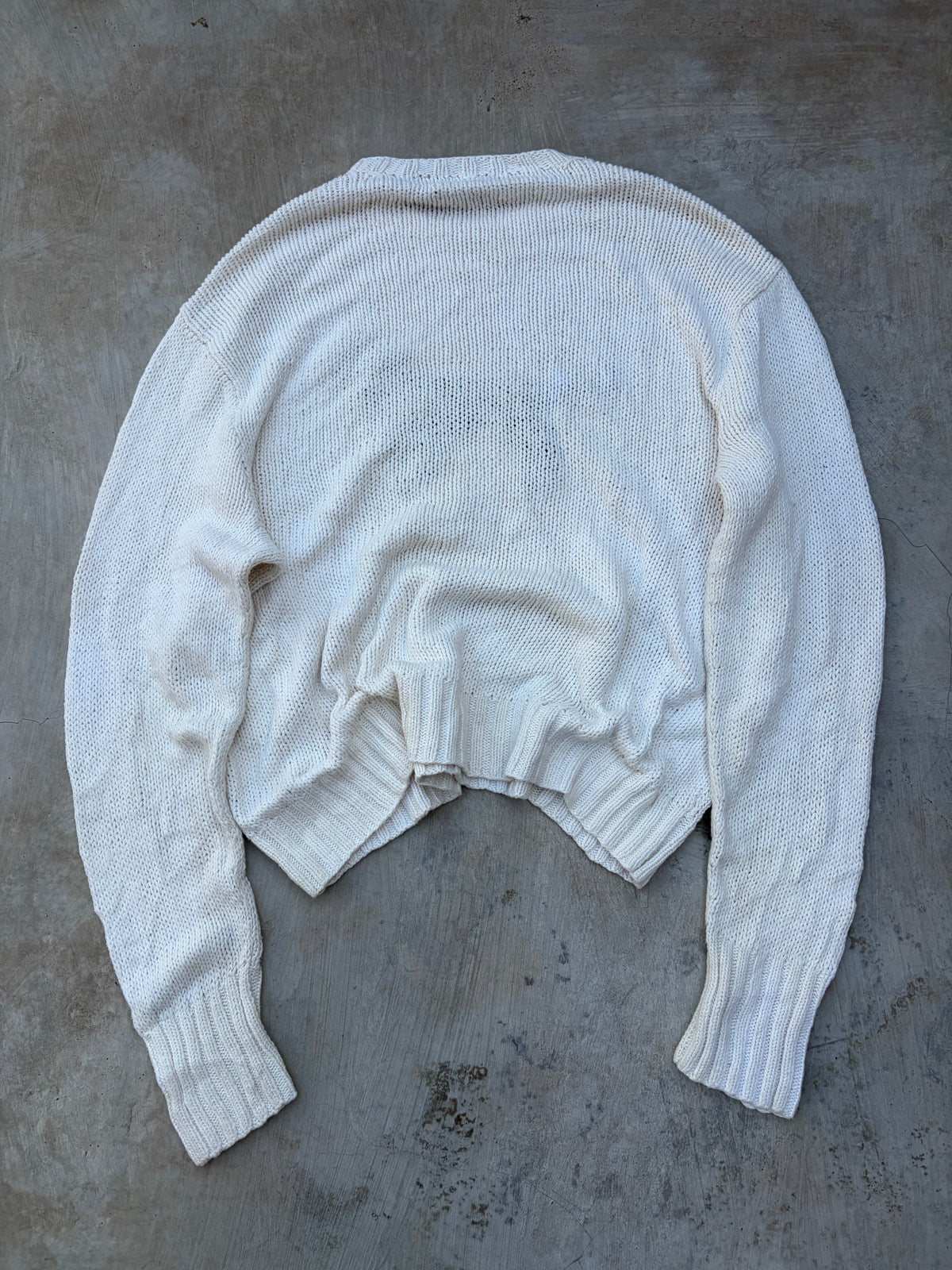 2001 Vintage Polo Ralph Lauren Hand Knit Dog Sweater L/XL