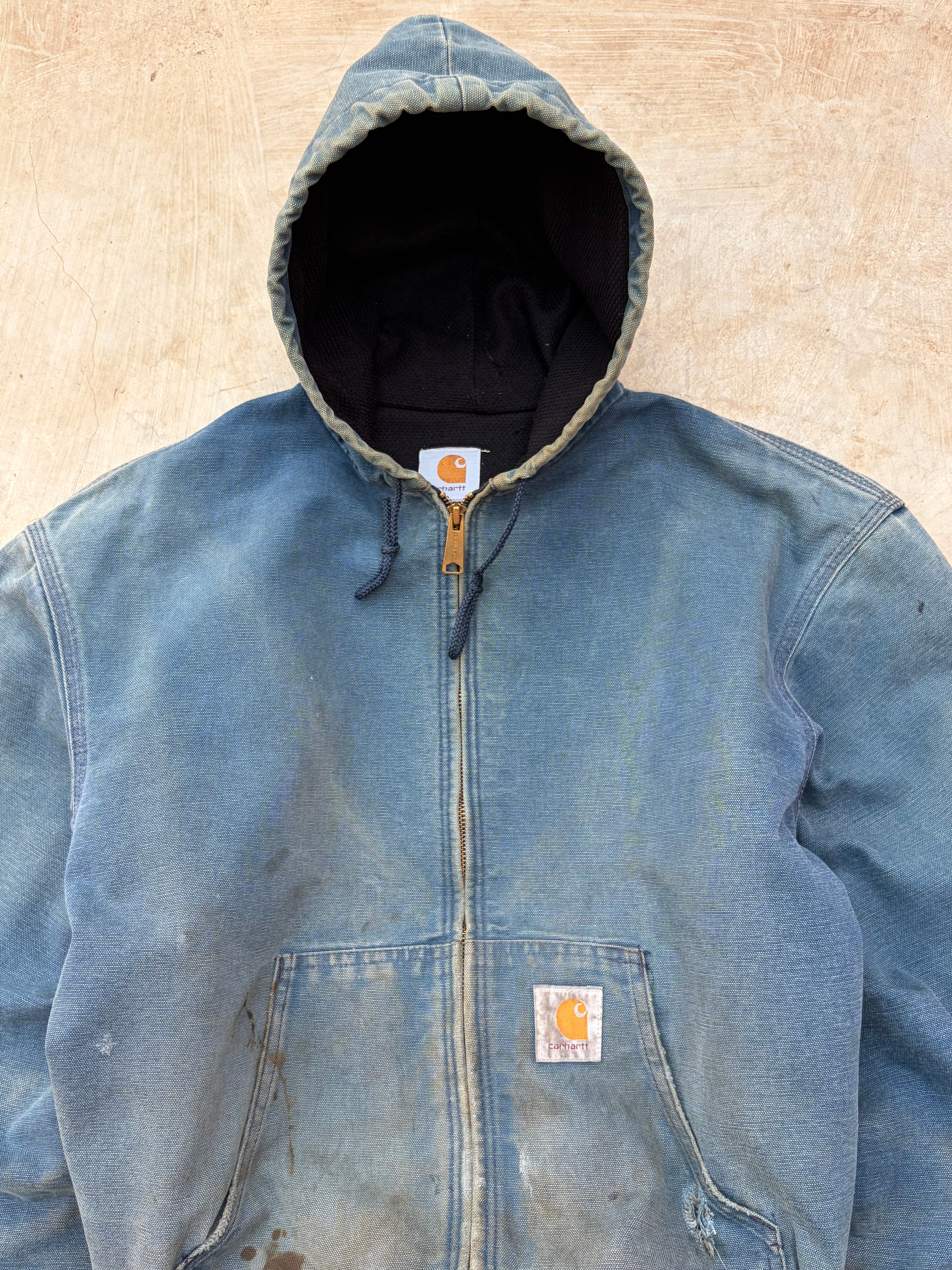 Vintage 1999 Sunfaded Carhartt Active Jacket J03 NVY XL