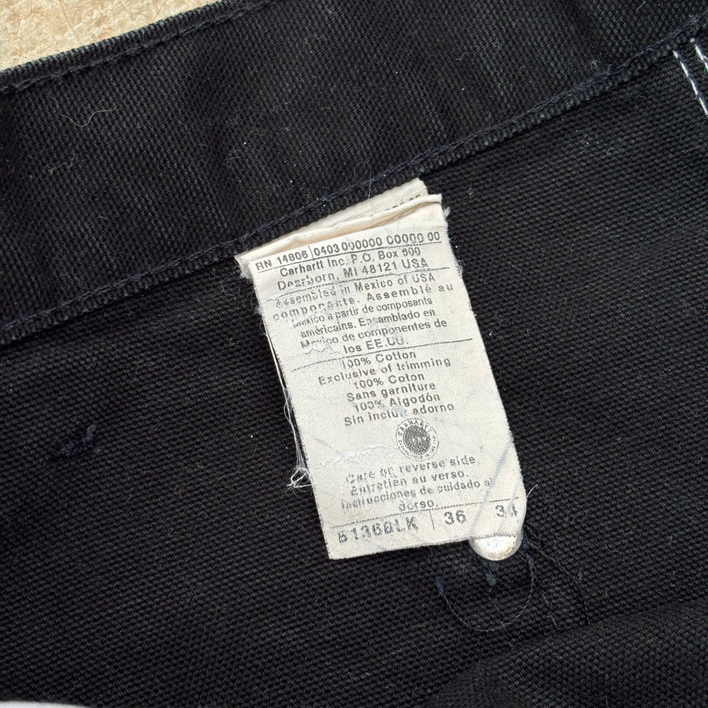 Vintage 00s Carhartt Double Knee B136 BLK (36)