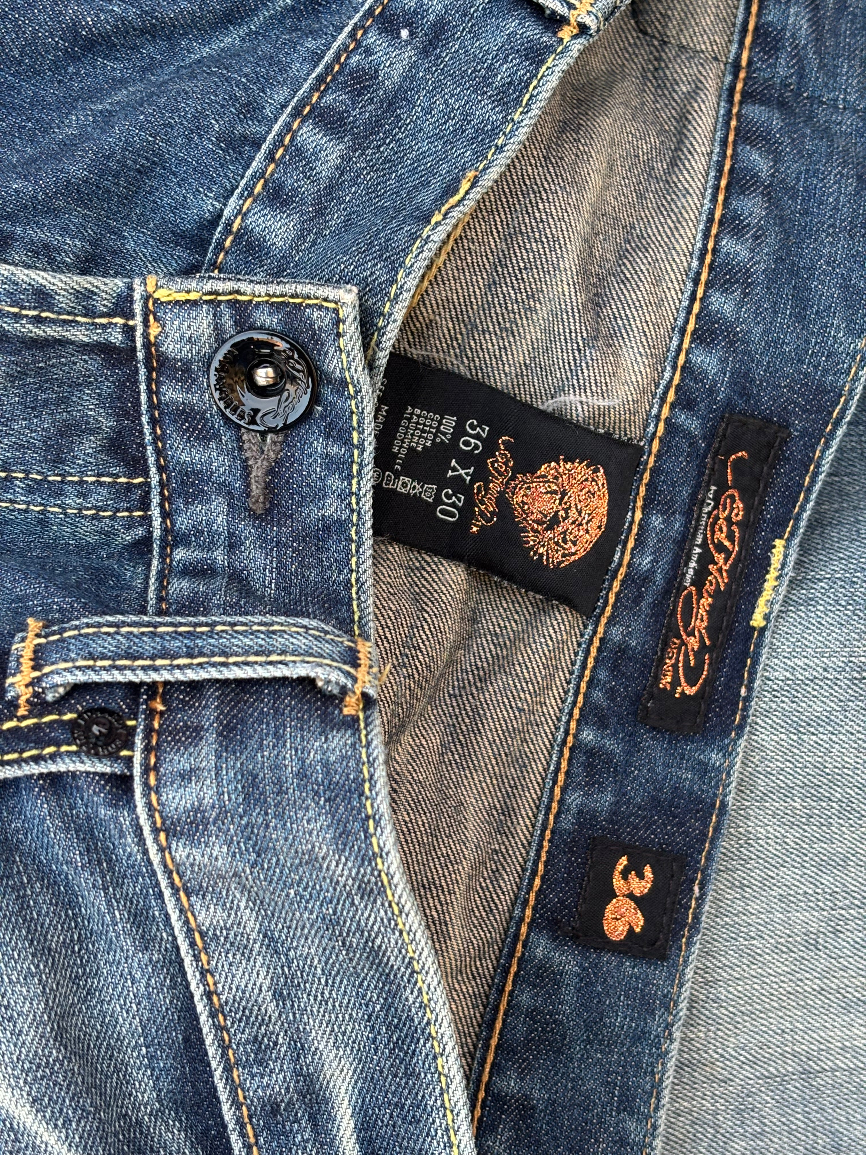 Vintage 00s Edhardy Y2k Spellout Pant 36