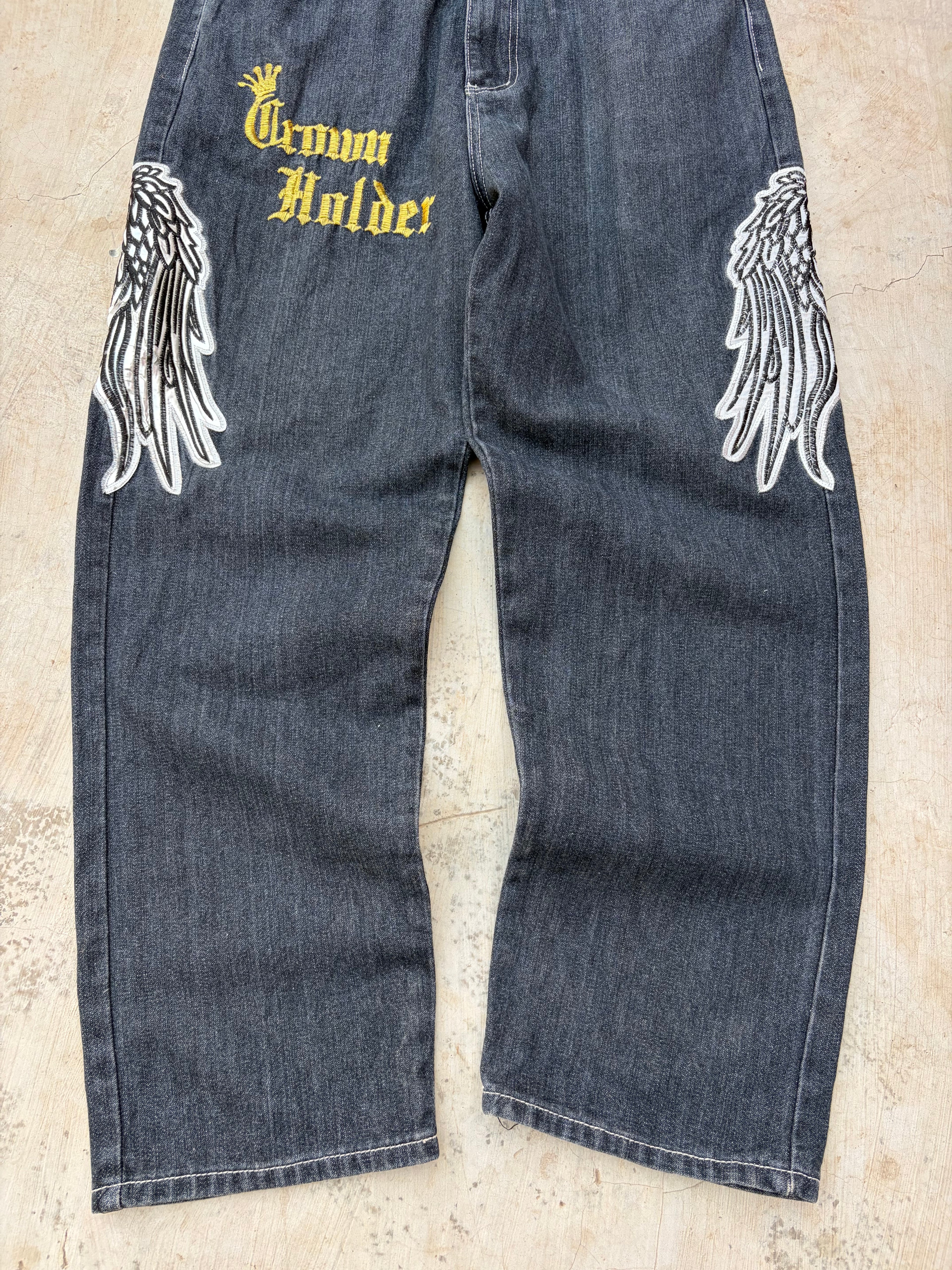 Vintage 00s Crown Holder Y2K Jeans 34