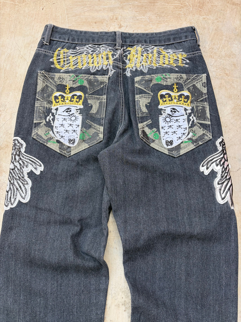 Vintage 00s Crown Holder Y2K Jeans 34