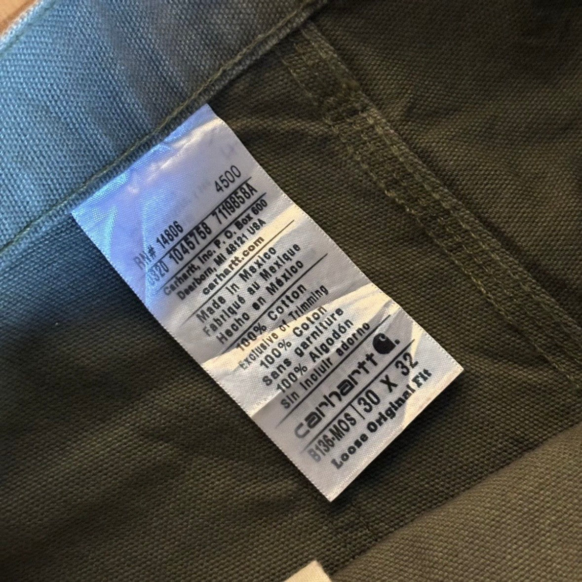 Vintage 00s Carhartt Double Knee B136 Mos 30