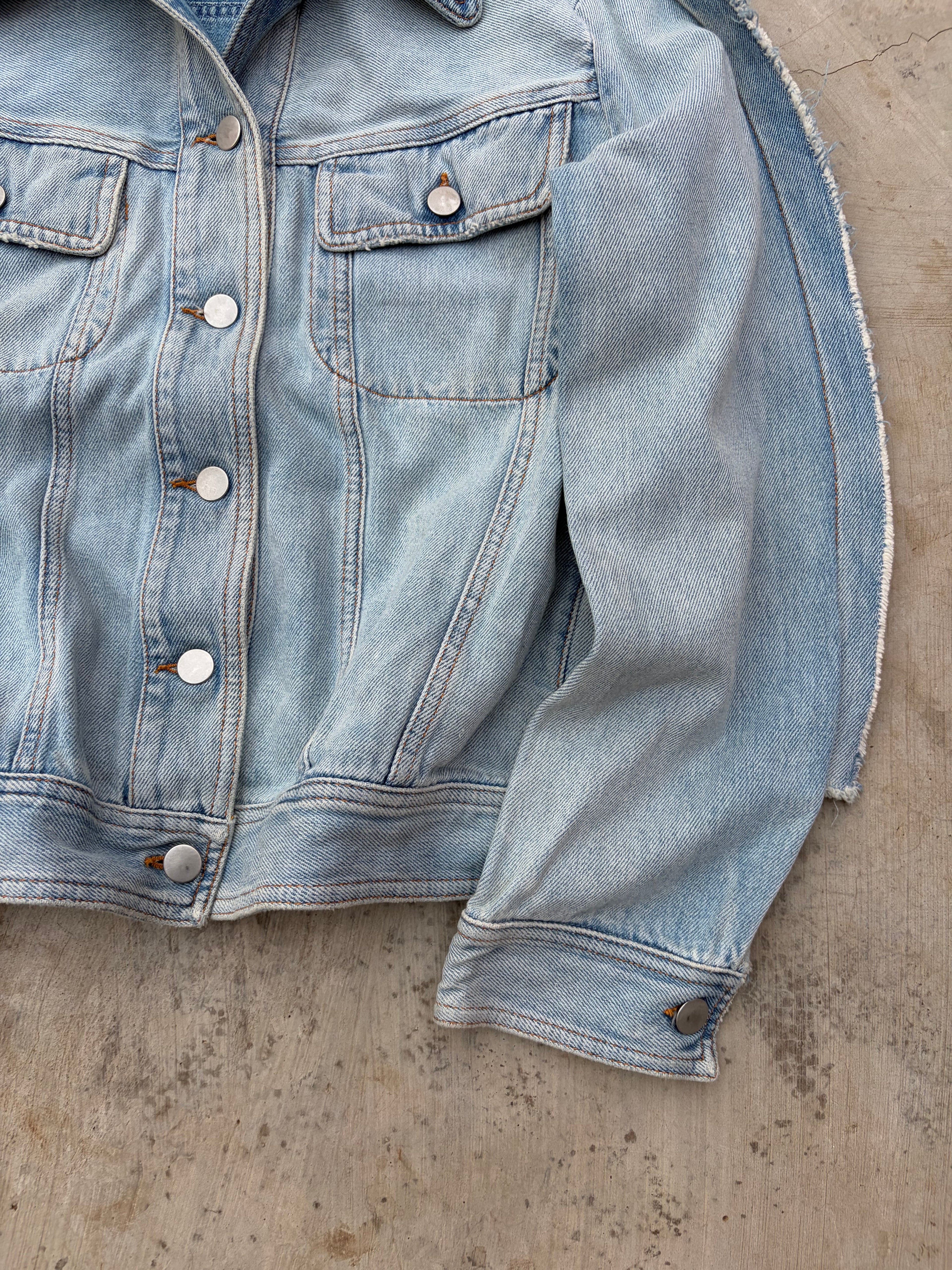 SS2017 Maison Margiela Two Tone Denim Jacket S