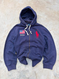 Vintage 90s Polo Ralph Lauren Zip Hoodie L