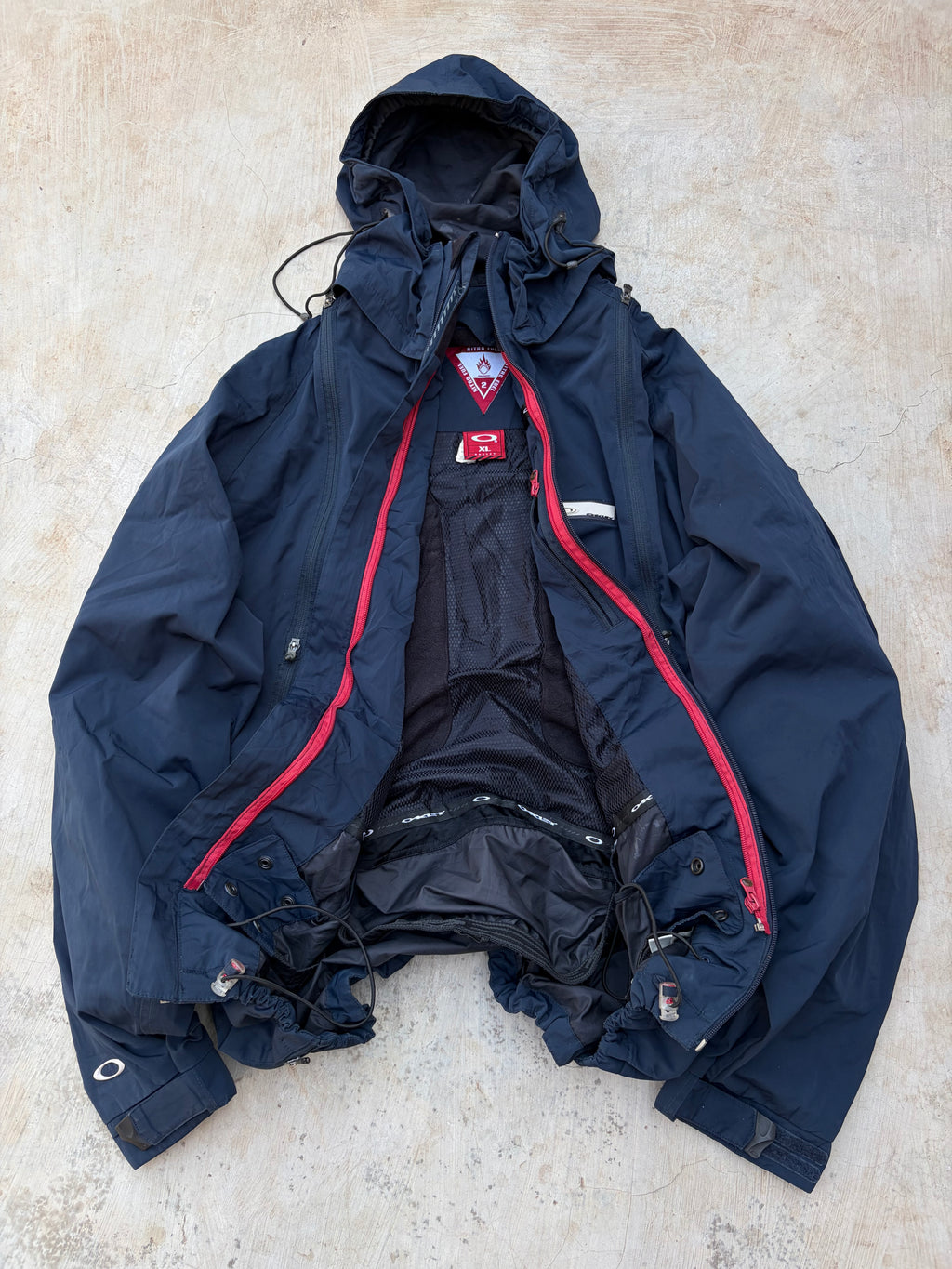 Vintage 2006 Oakley Nitro Fuel 2 Technical Jacket Navy XL