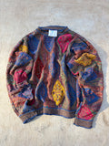 Vintage 90s COOGI Australia Mercerised Cotton Textured Knit Sweater Size SS