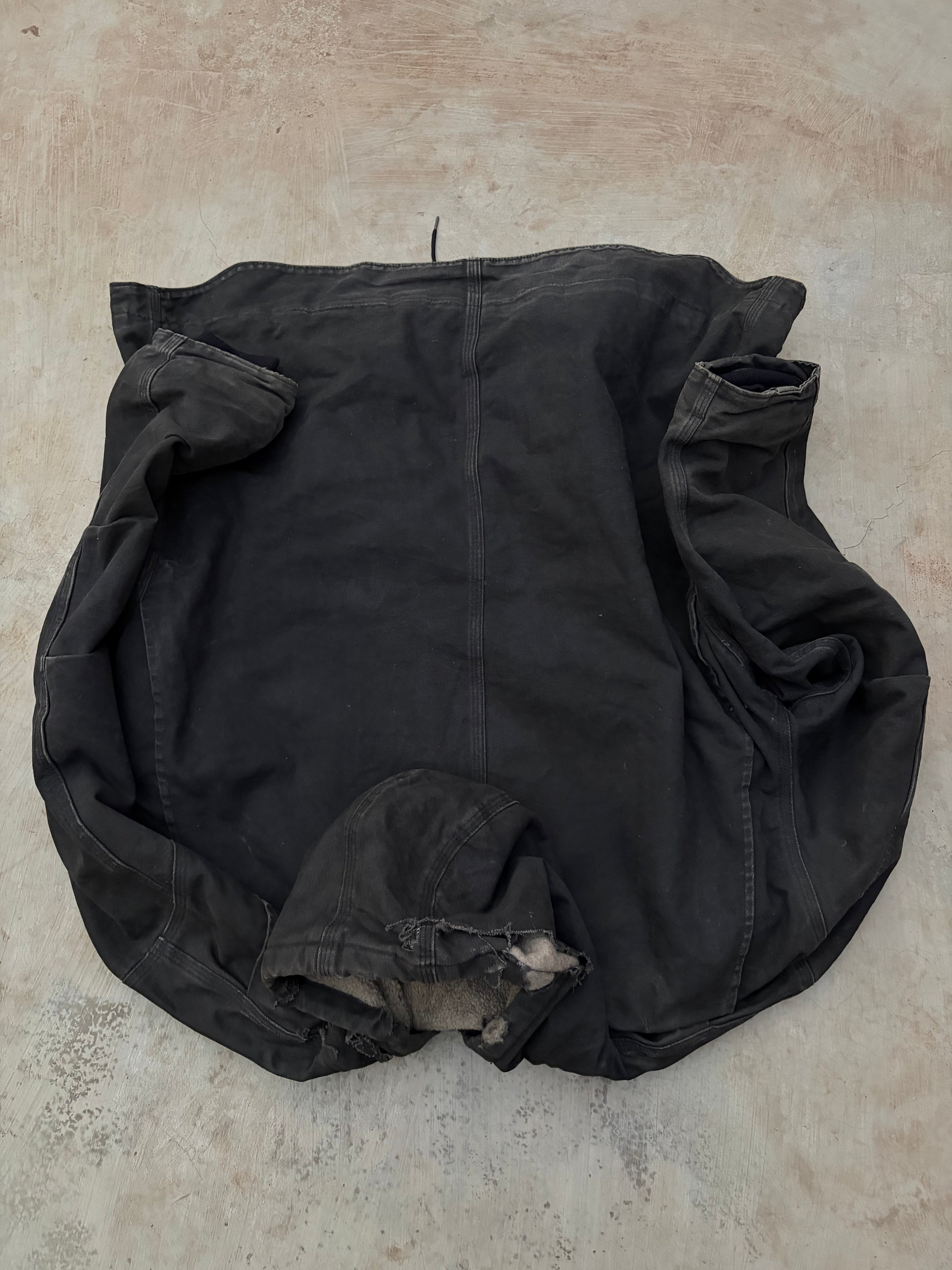 Vintage Distressed & Faded Carhartt Long Coat Jacket C95 XL