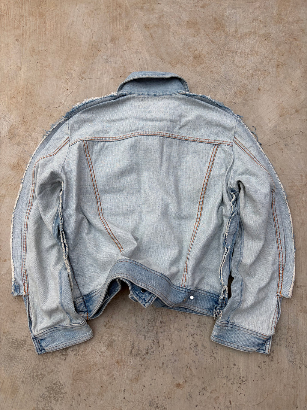 SS2017 Maison Margiela Two Tone Denim Jacket S