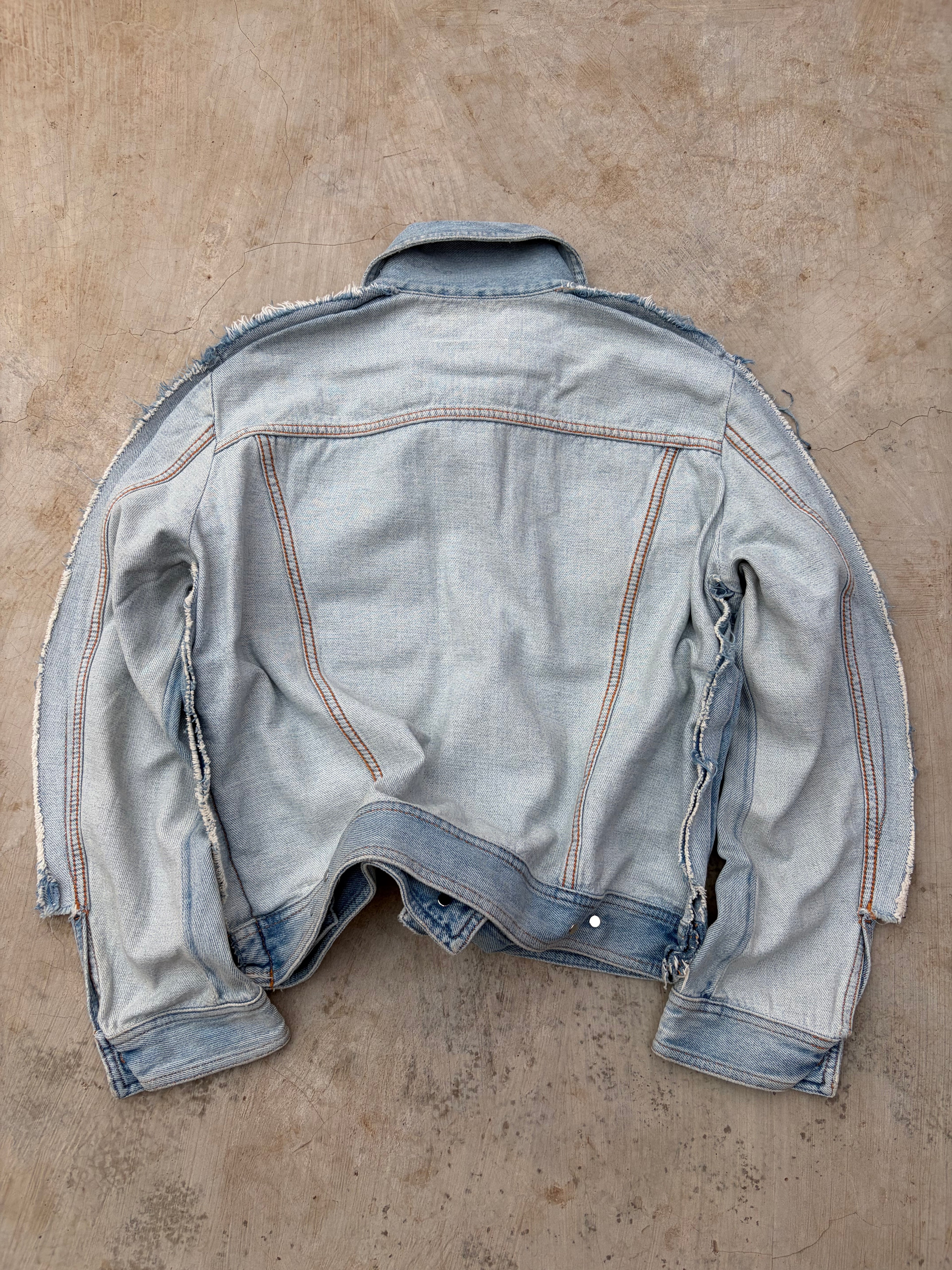 SS2017 Maison Margiela Two Tone Denim Jacket S