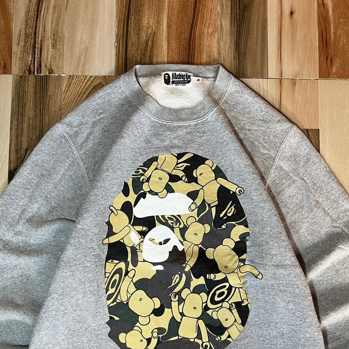 Bape x Medicom Big ape head Crewneck M