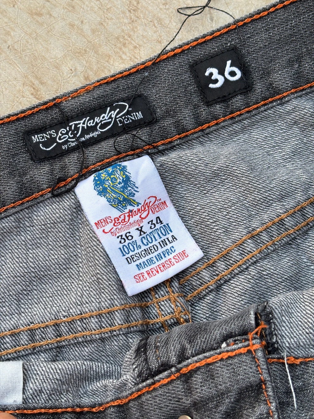 Vintage 00s Edhardy Y2K Pant Spellout 36